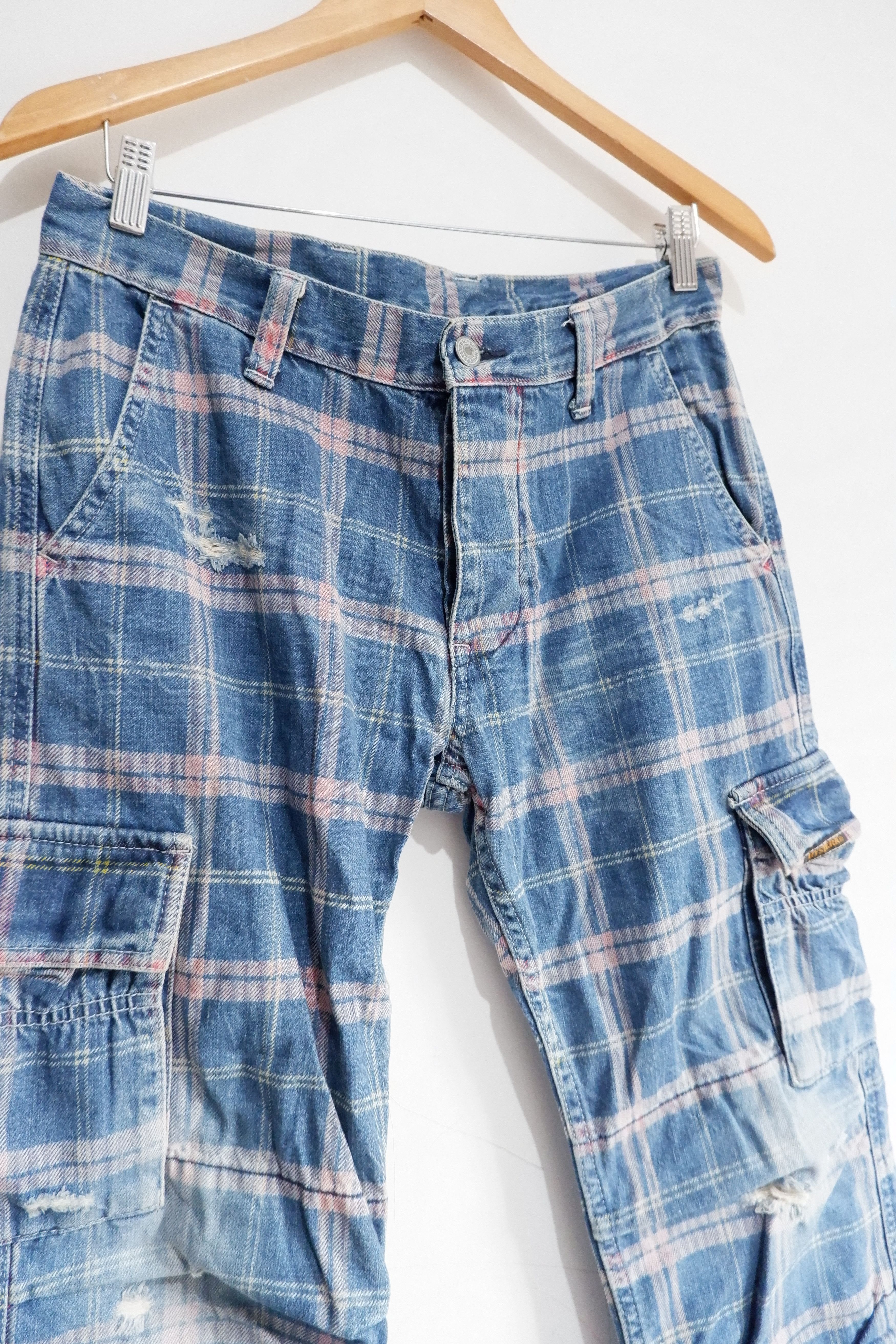 Hysteric Glamour Vintage Hysteric Glamour Distressed Cargo Denim Size US 30 / EU 46 - 3 Thumbnail