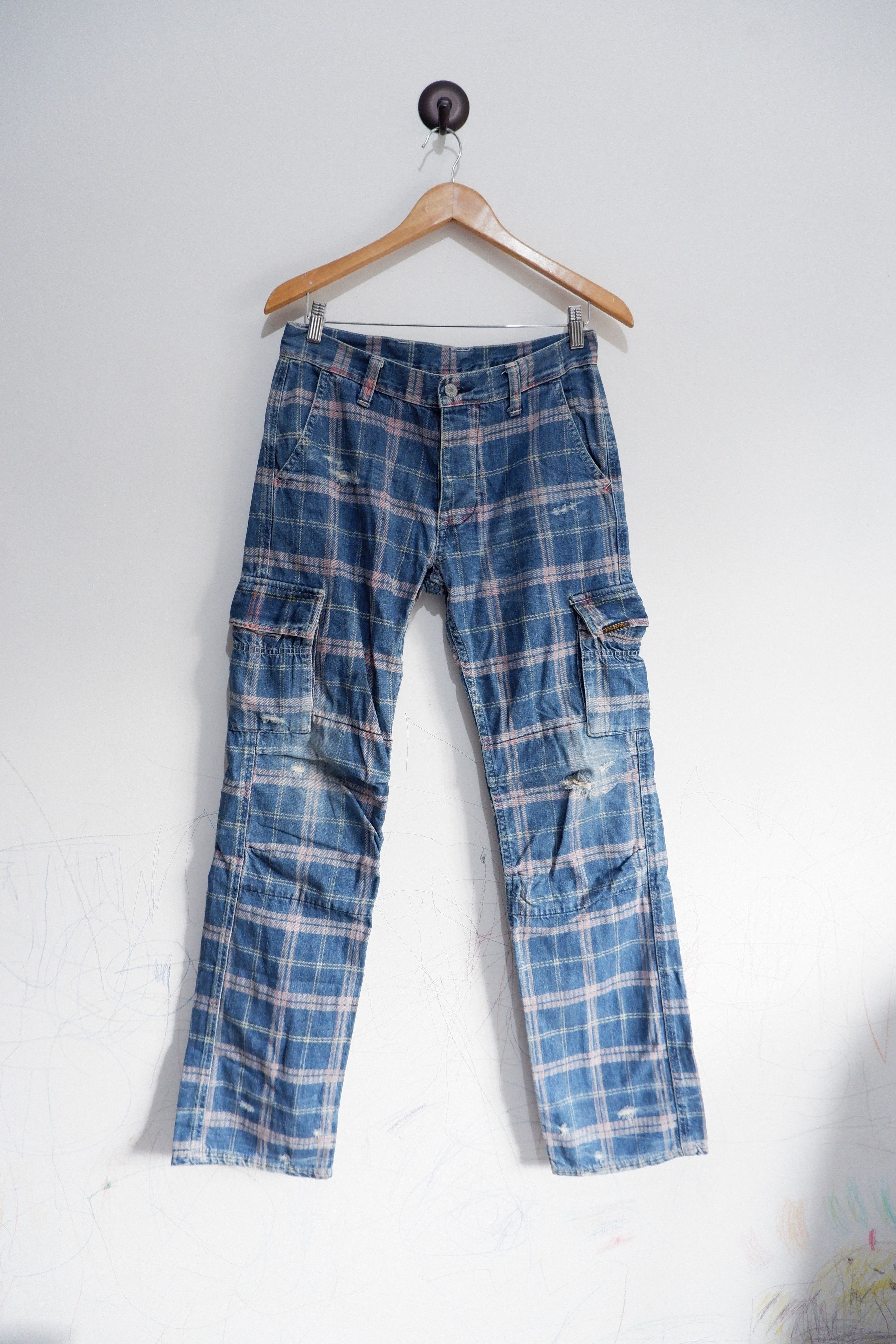 Hysteric Glamour Vintage Hysteric Glamour Distressed Cargo Denim Size US 30 / EU 46 - 1 Thumbnail