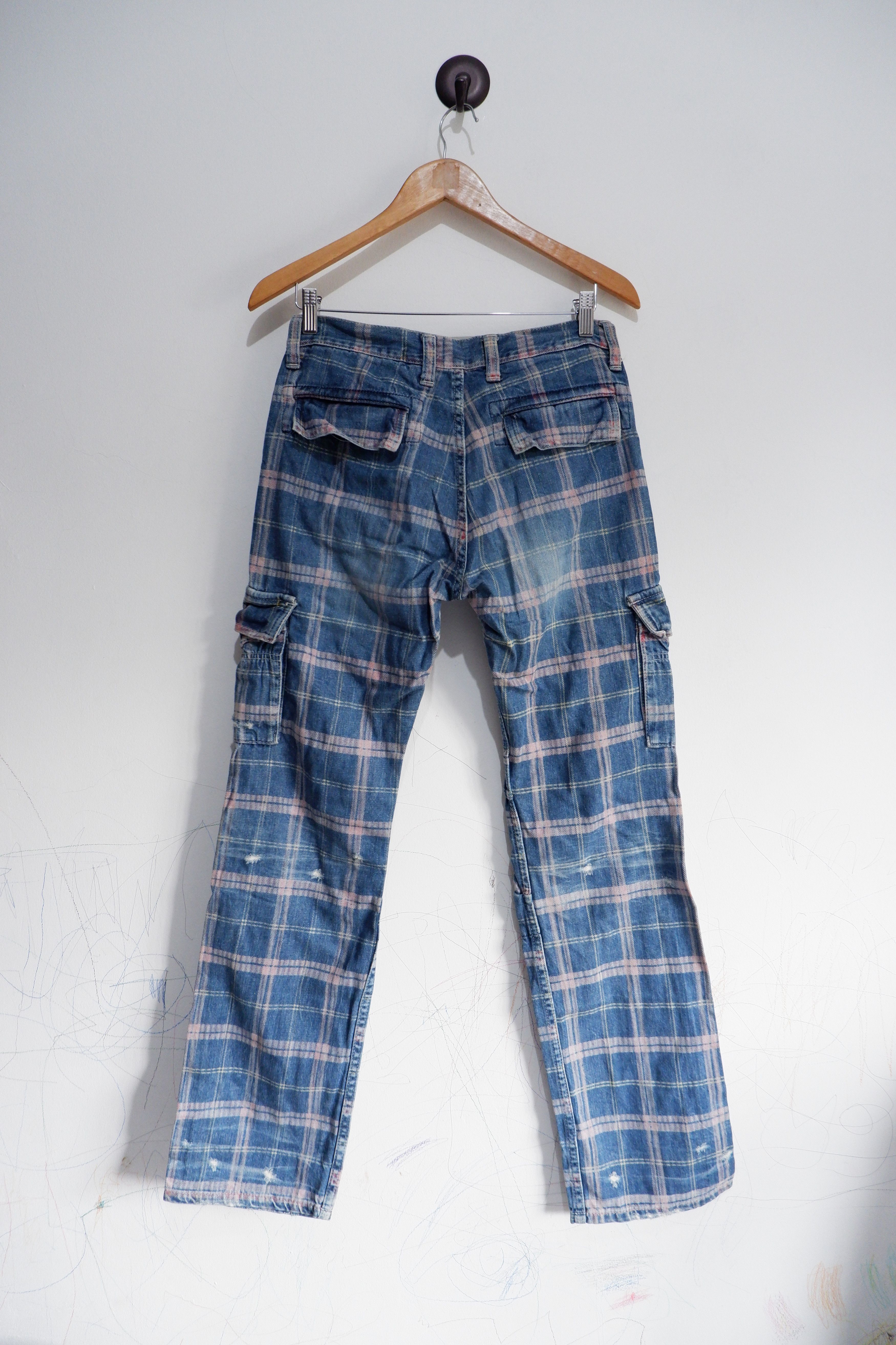 Hysteric Glamour Vintage Hysteric Glamour Distressed Cargo Denim Size US 30 / EU 46 - 2 Thumbnail