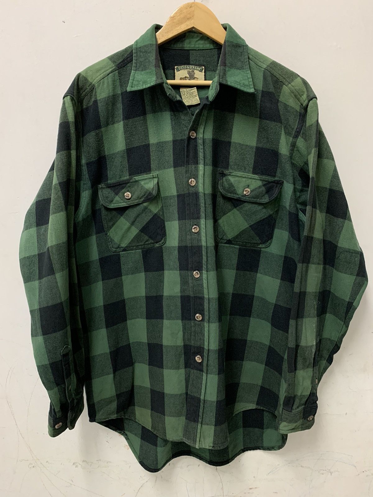Vintage Field And Stream Flannel Checkered DOUBLE POCKET Grailed