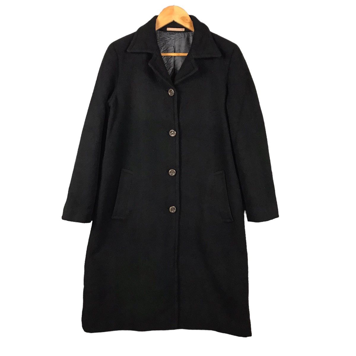 BURBERRY BLUE LABEL WOOL LONG COAT WOMAN JACKET