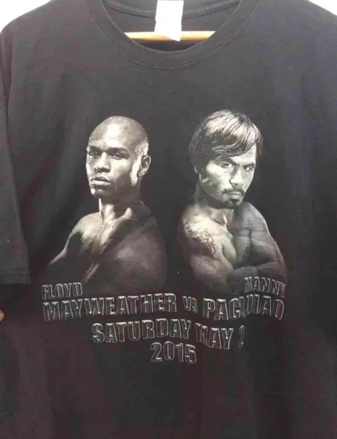 Vintage Floyd wayweather Vs Manny Pagiuiao tees Size US XL / EU 56 / 4 - 2 Thumbnail