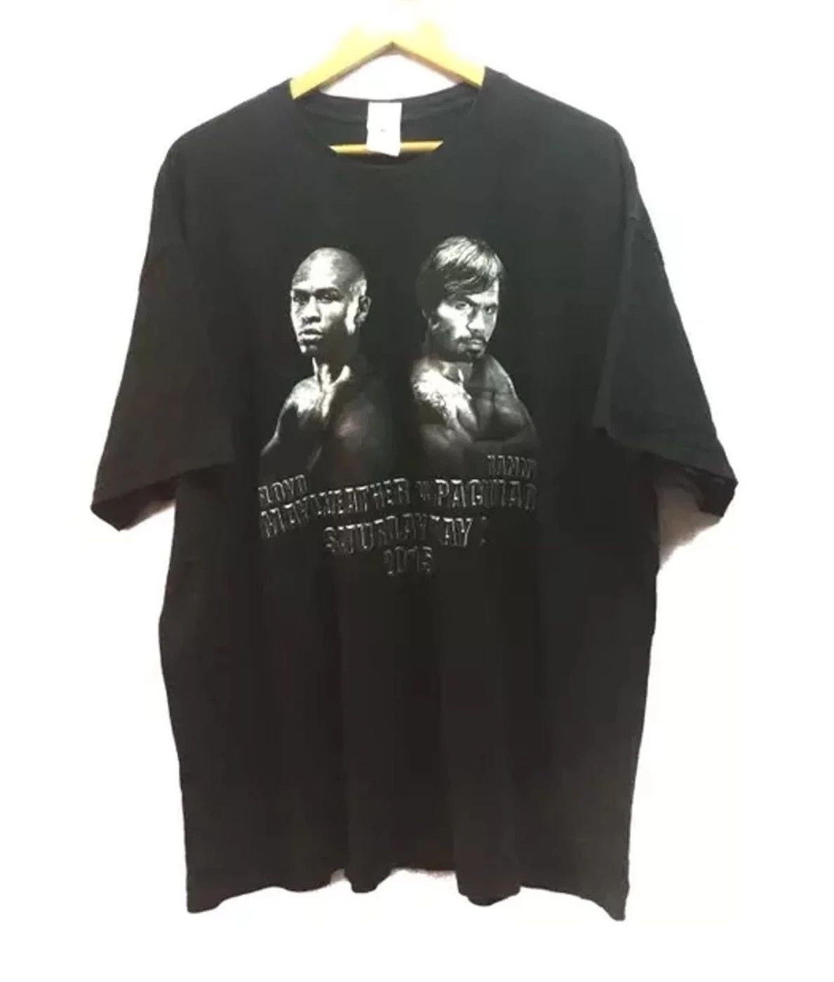 Vintage Floyd wayweather Vs Manny Pagiuiao tees Size US XL / EU 56 / 4 - 1 Thumbnail