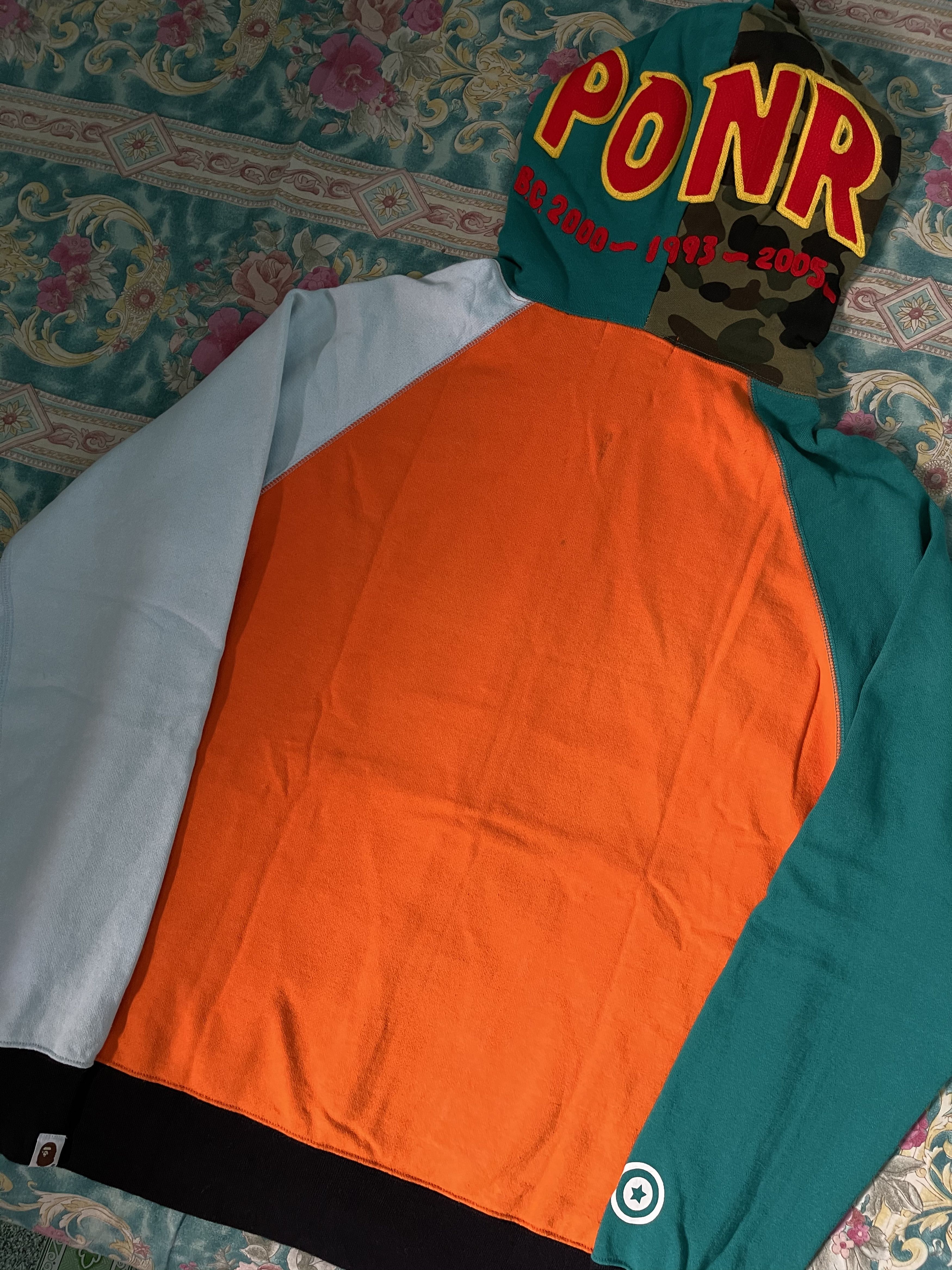 Bape Hoodie Bape Shark Multicolor A Half Camo PONR Size US L / EU 52-54 / 3 - 4 Thumbnail