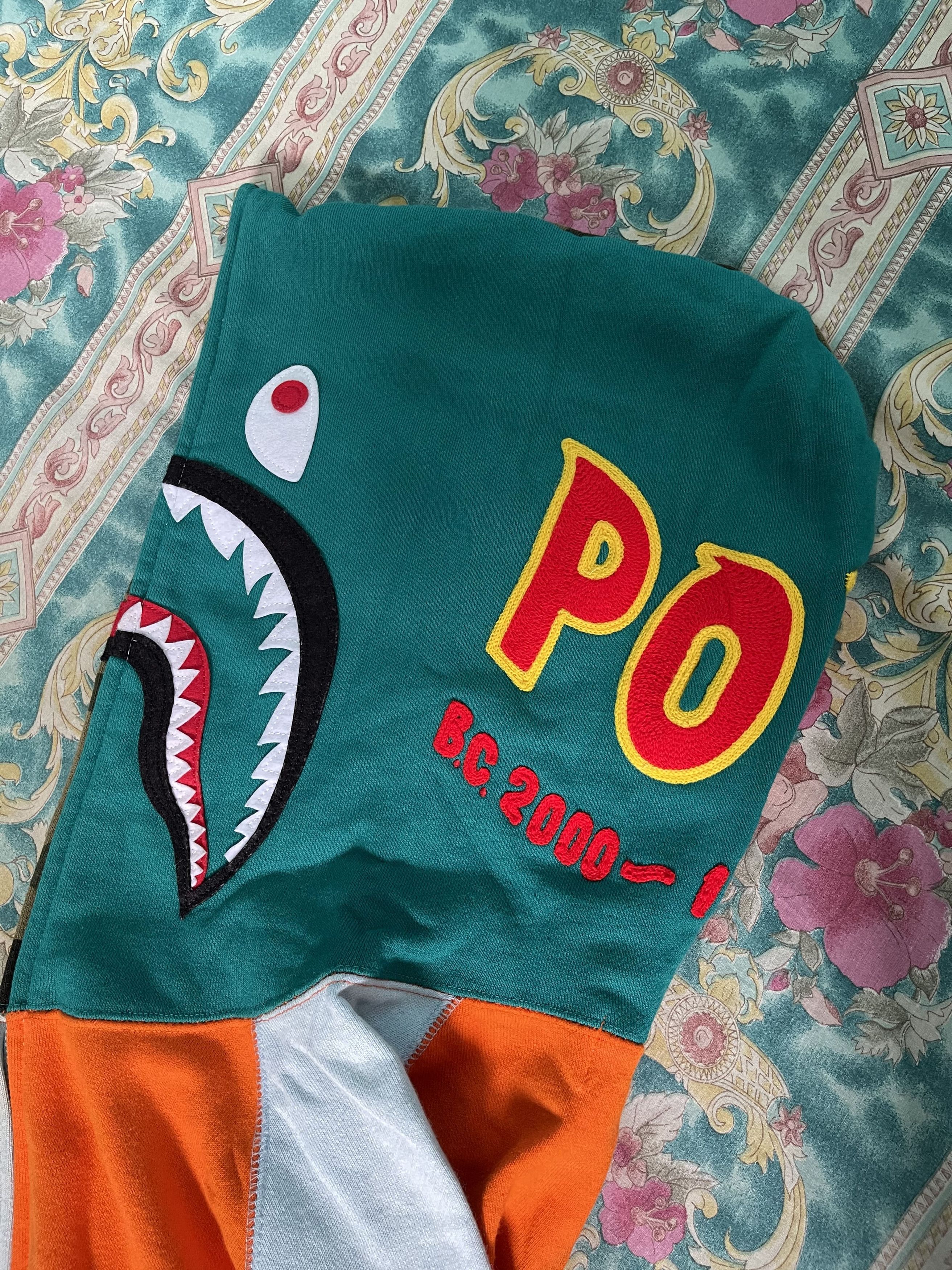 Bape Hoodie Bape Shark Multicolor A Half Camo PONR Size US L / EU 52-54 / 3 - 7 Thumbnail