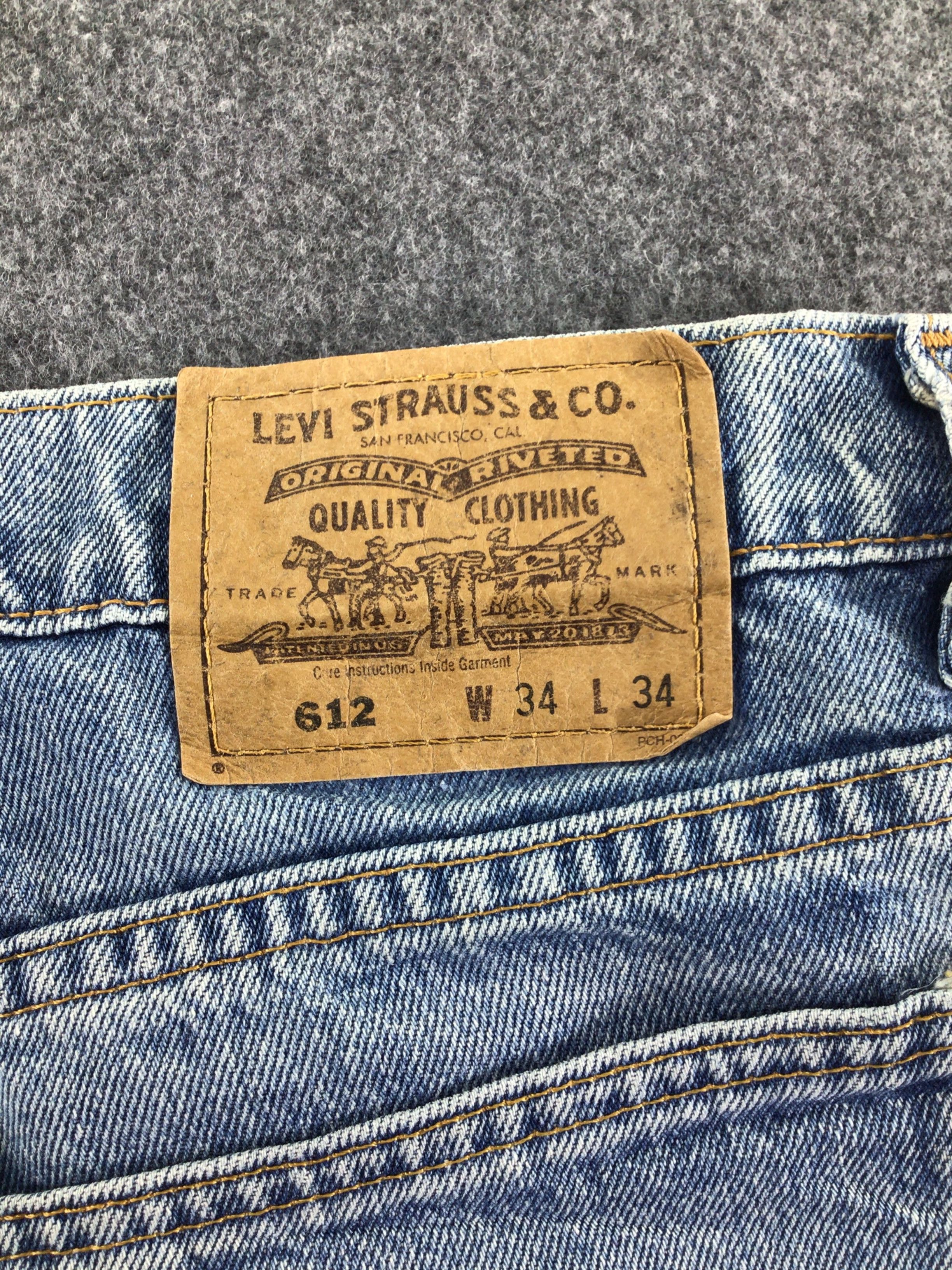 Levi's × Vintage Vintage 90s Levis 612-JM048 Size US 33 - 5 Thumbnail