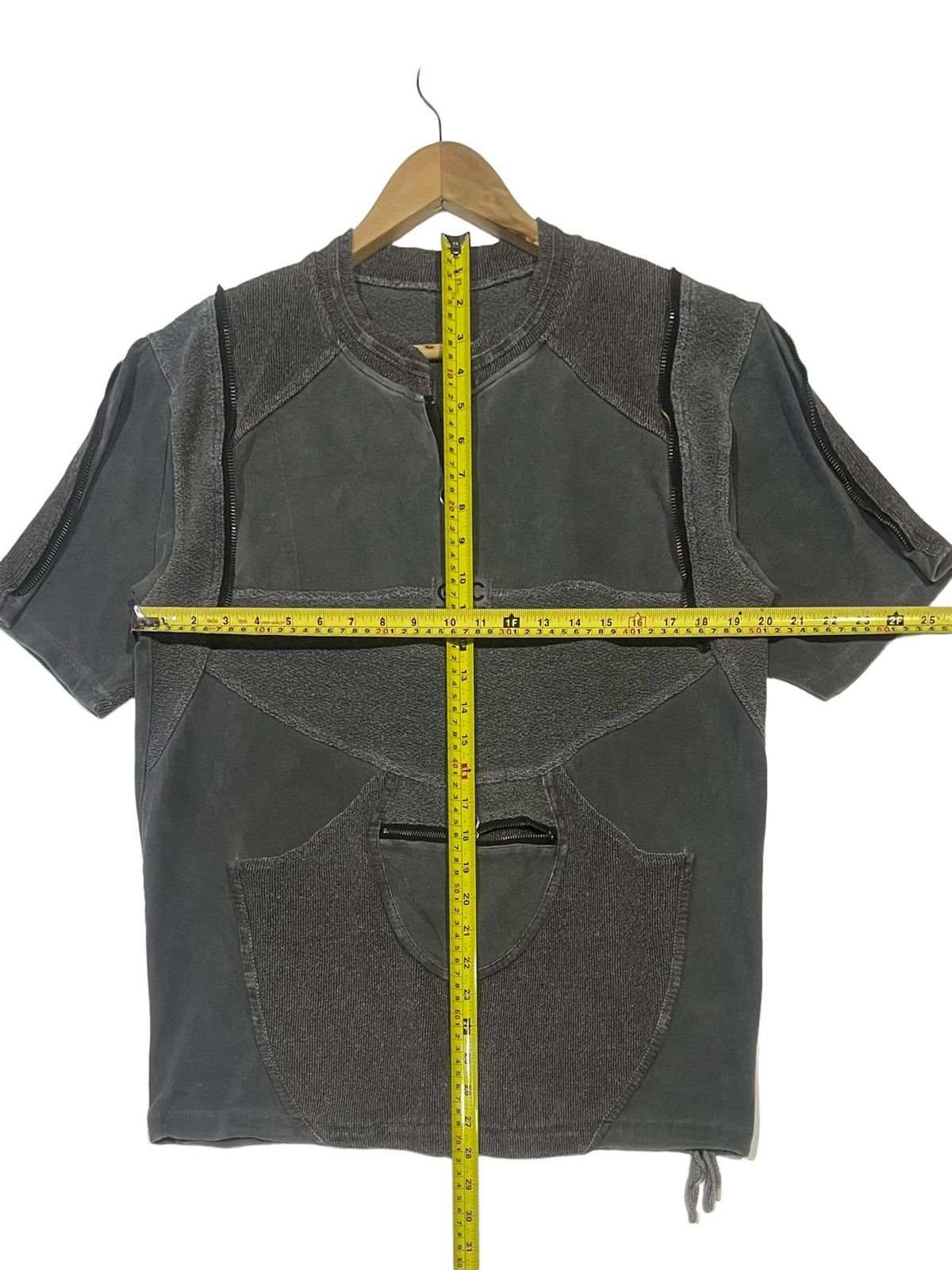 Designer × Seditionaries VTG 90s SEDITIONARIES MULTIZIPPED SMAL POCKET TSHIRT BY G&C Size US M / EU 48-50 / 2 - 13 Thumbnail