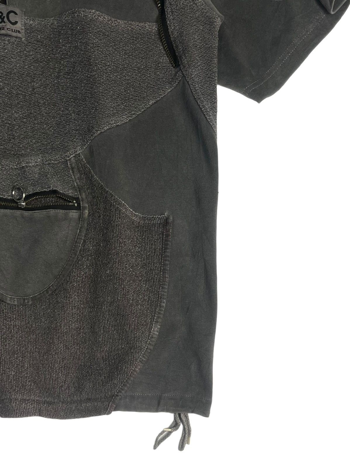 Designer × Seditionaries VTG 90s SEDITIONARIES MULTIZIPPED SMAL POCKET TSHIRT BY G&C Size US M / EU 48-50 / 2 - 7 Thumbnail
