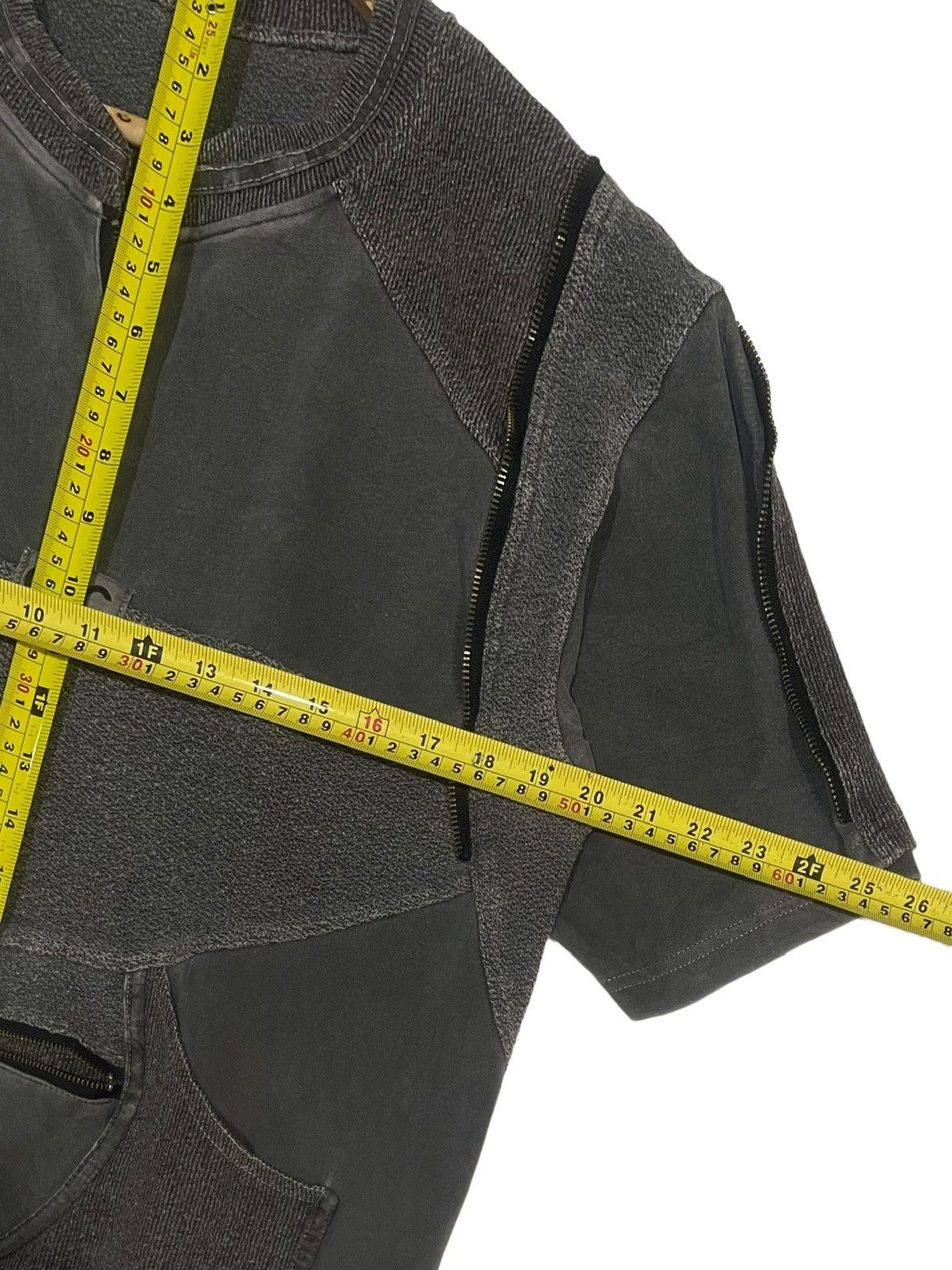 Designer × Seditionaries VTG 90s SEDITIONARIES MULTIZIPPED SMAL POCKET TSHIRT BY G&C Size US M / EU 48-50 / 2 - 14 Thumbnail