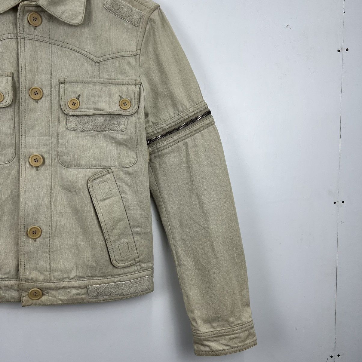 Bottega Veneta Vintage BOTTEGA VENETA Denim Removable Sleeve Jacket J0023 Size US S / EU 44-46 / 1 - 3 Thumbnail