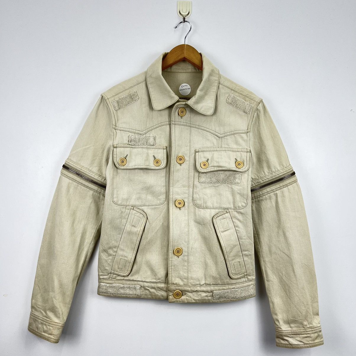 Bottega Veneta Vintage BOTTEGA VENETA Denim Removable Sleeve Jacket J0023 Size US S / EU 44-46 / 1 - 1 Thumbnail