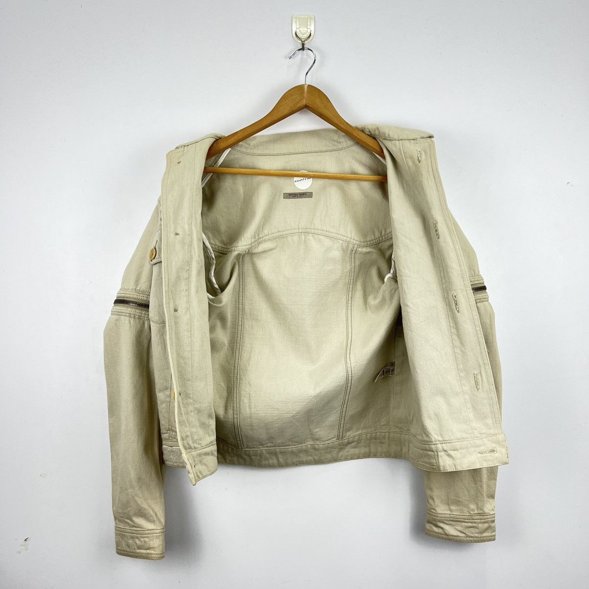 Bottega Veneta Vintage BOTTEGA VENETA Denim Removable Sleeve Jacket J0023 Size US S / EU 44-46 / 1 - 5 Thumbnail
