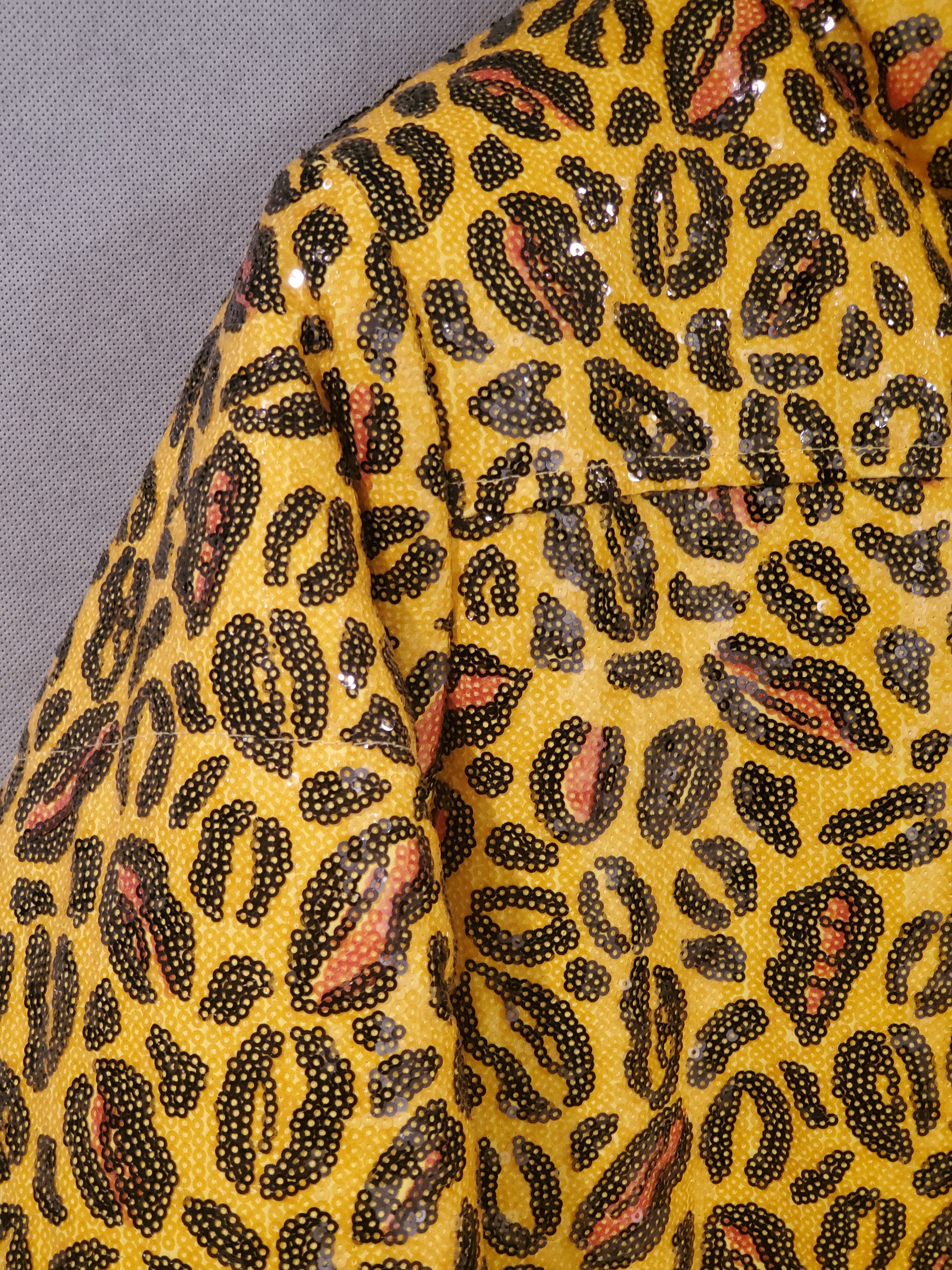 Other CHARMS Sequin Leopard Print Puffer Jacket - UNISEX Size US L / EU 52-54 / 3 - 6 Thumbnail