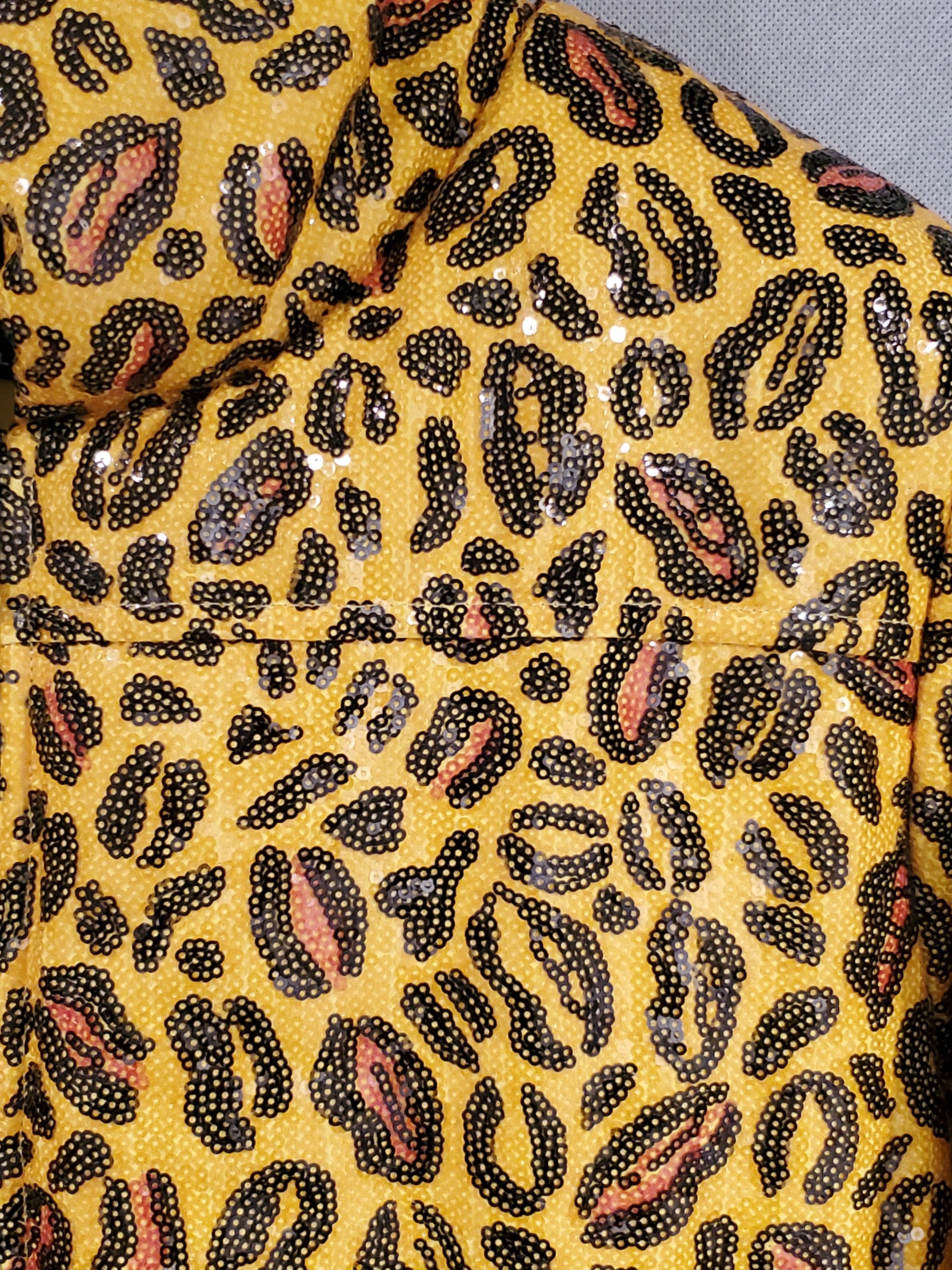 Other CHARMS Sequin Leopard Print Puffer Jacket - UNISEX Size US L / EU 52-54 / 3 - 5 Thumbnail