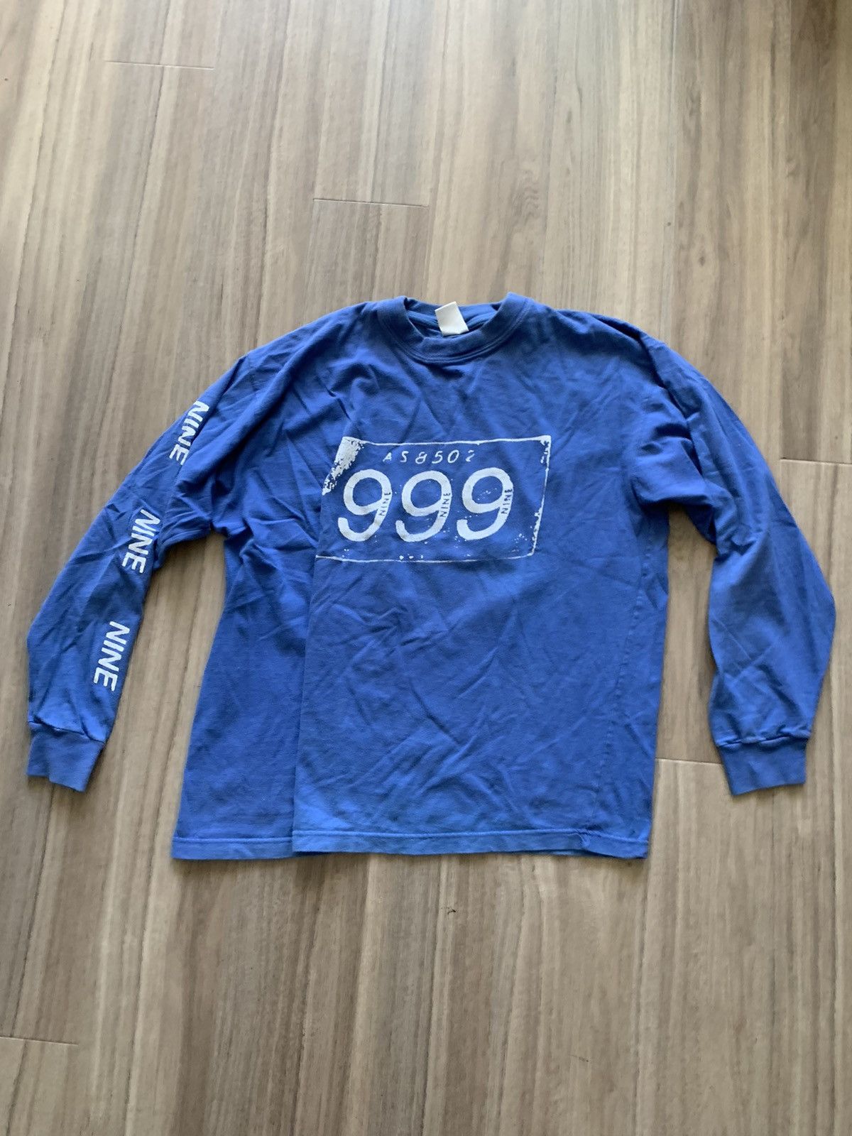 Band Tees 999 vintage band longsleeve Size US XL / EU 56 / 4 - 1 Thumbnail
