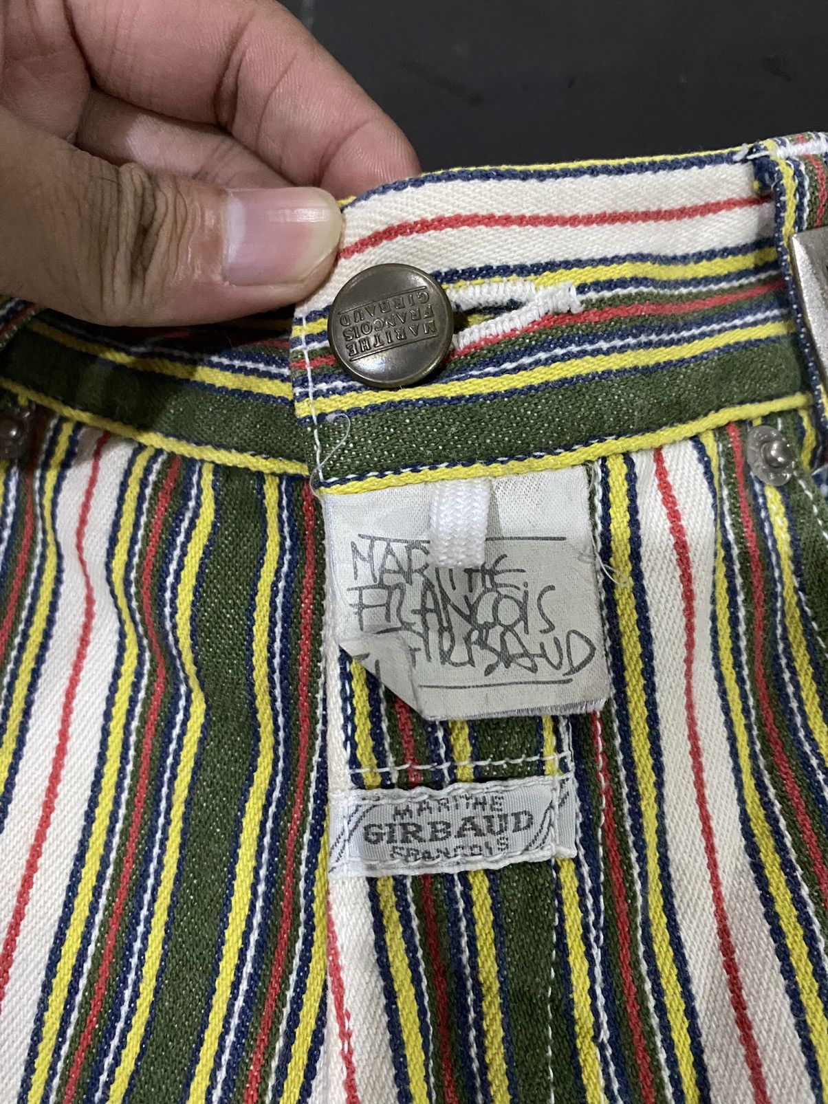 Japanese Brand 🖤BLACKDAY🖤Marithe Francois Girbaud Jeans Flared Size 22" - 3 Thumbnail