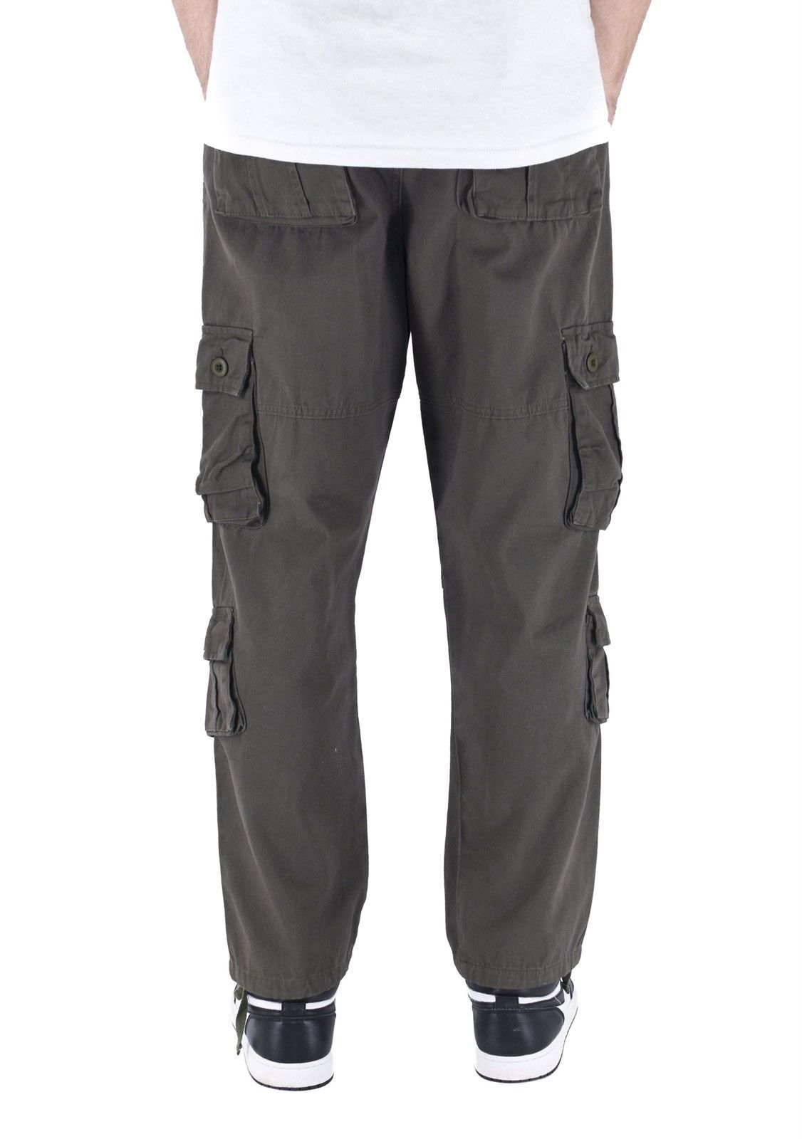 Japanese Brand 8 Pocket Cargo Pants Grey Size US 38 / EU 54 - 3 Thumbnail