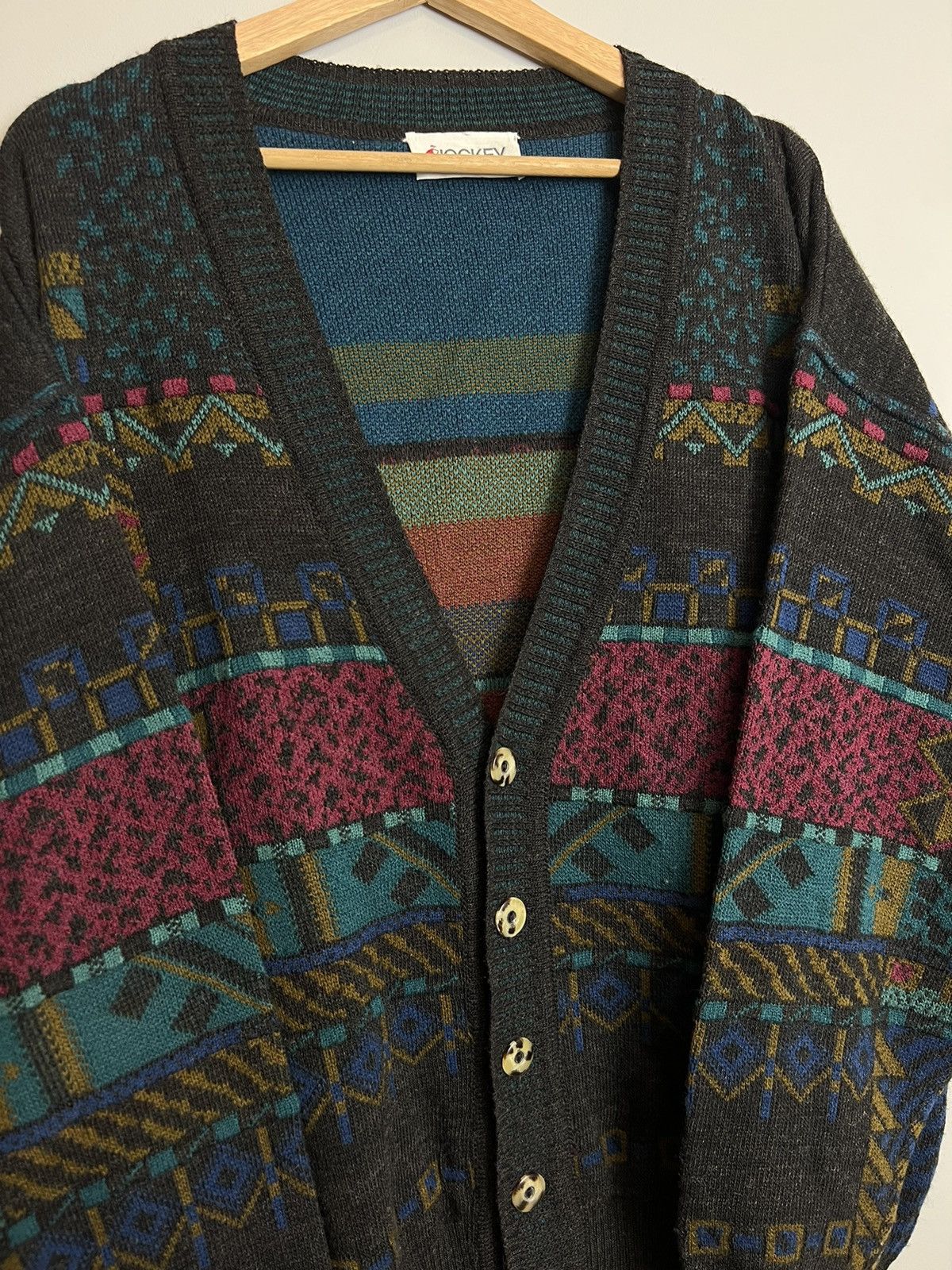 Nirvana Rare Vintage 90s Nirvana Kurt Cobain Style Cardigan Sweater Size US L / EU 52-54 / 3 - 5 Thumbnail