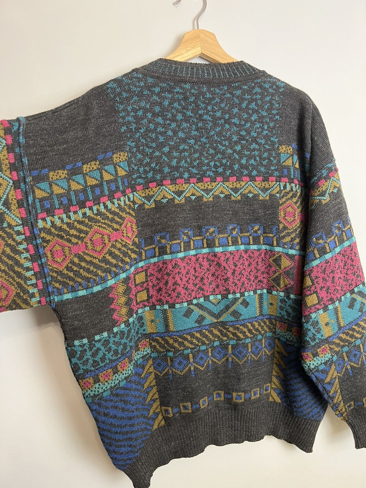 Nirvana Rare Vintage 90s Nirvana Kurt Cobain Style Cardigan Sweater Size US L / EU 52-54 / 3 - 3 Thumbnail