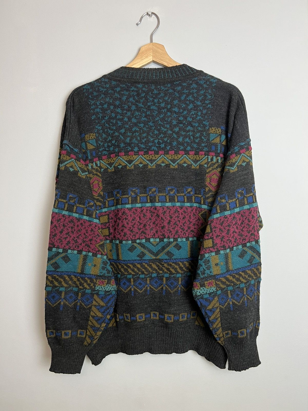 Nirvana Rare Vintage 90s Nirvana Kurt Cobain Style Cardigan Sweater Size US L / EU 52-54 / 3 - 2 Thumbnail