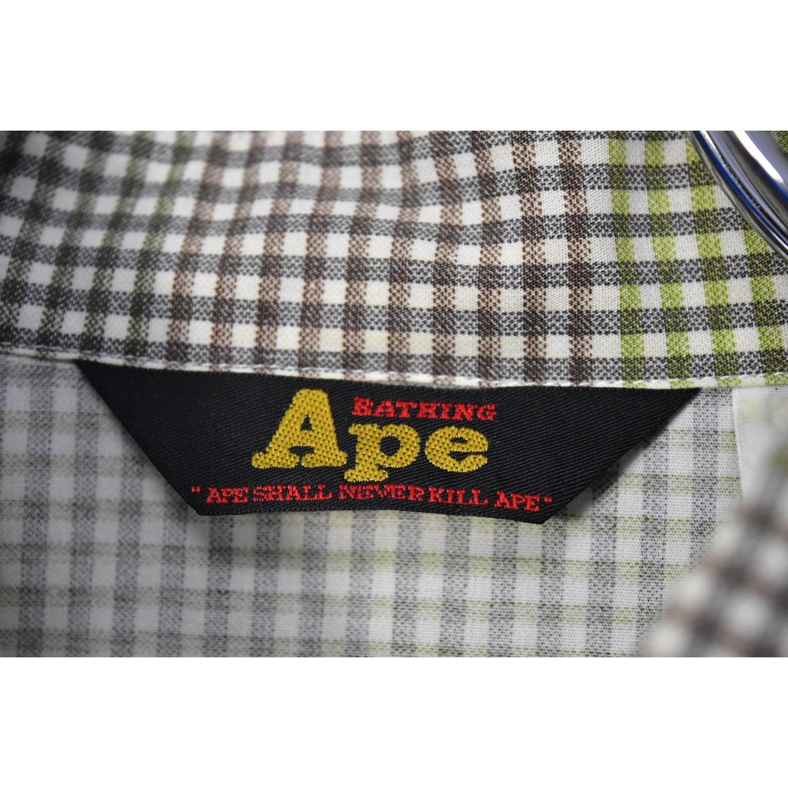 Bape × Vintage Checkered Button Up Shirt Size US M / EU 48-50 / 2 - 3 Thumbnail