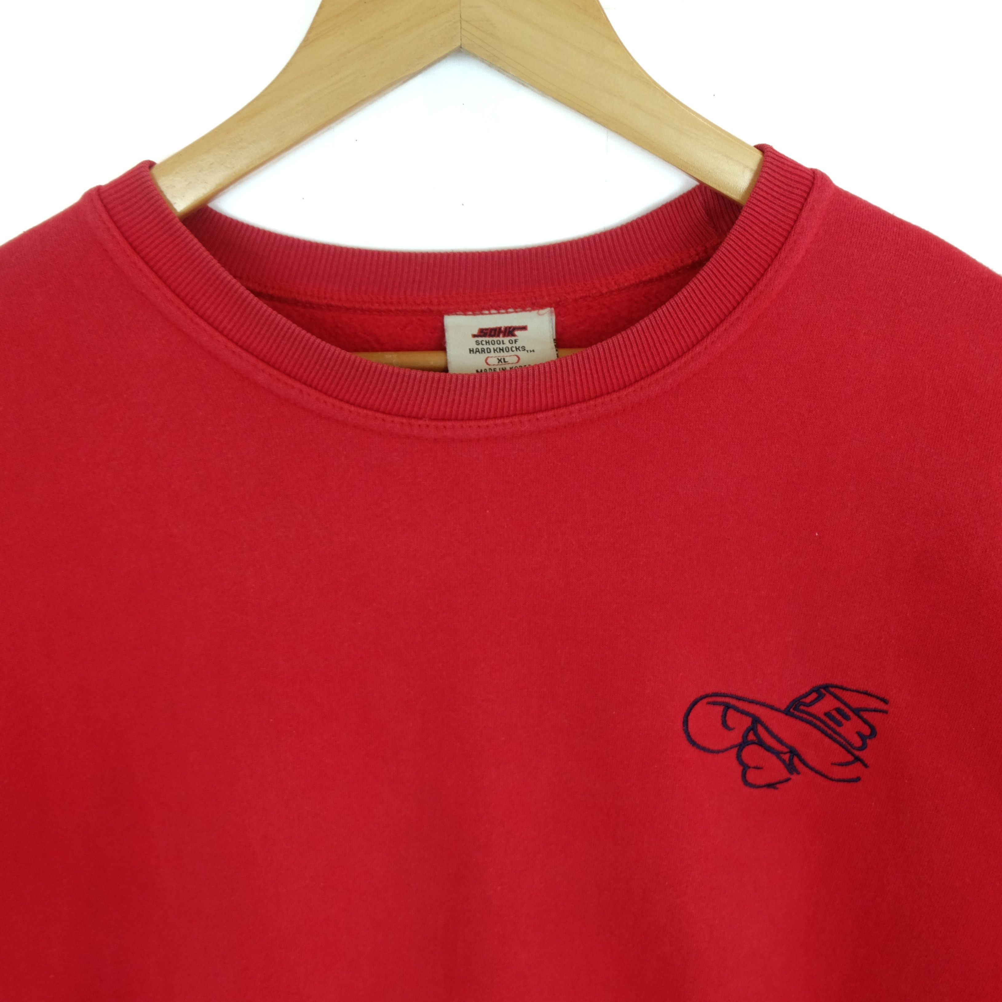 Japanese Brand SCHOOL OF HARD KNOCKS SOHK Big Logo Sweatshirt Size US XL / EU 56 / 4 - 6 Thumbnail