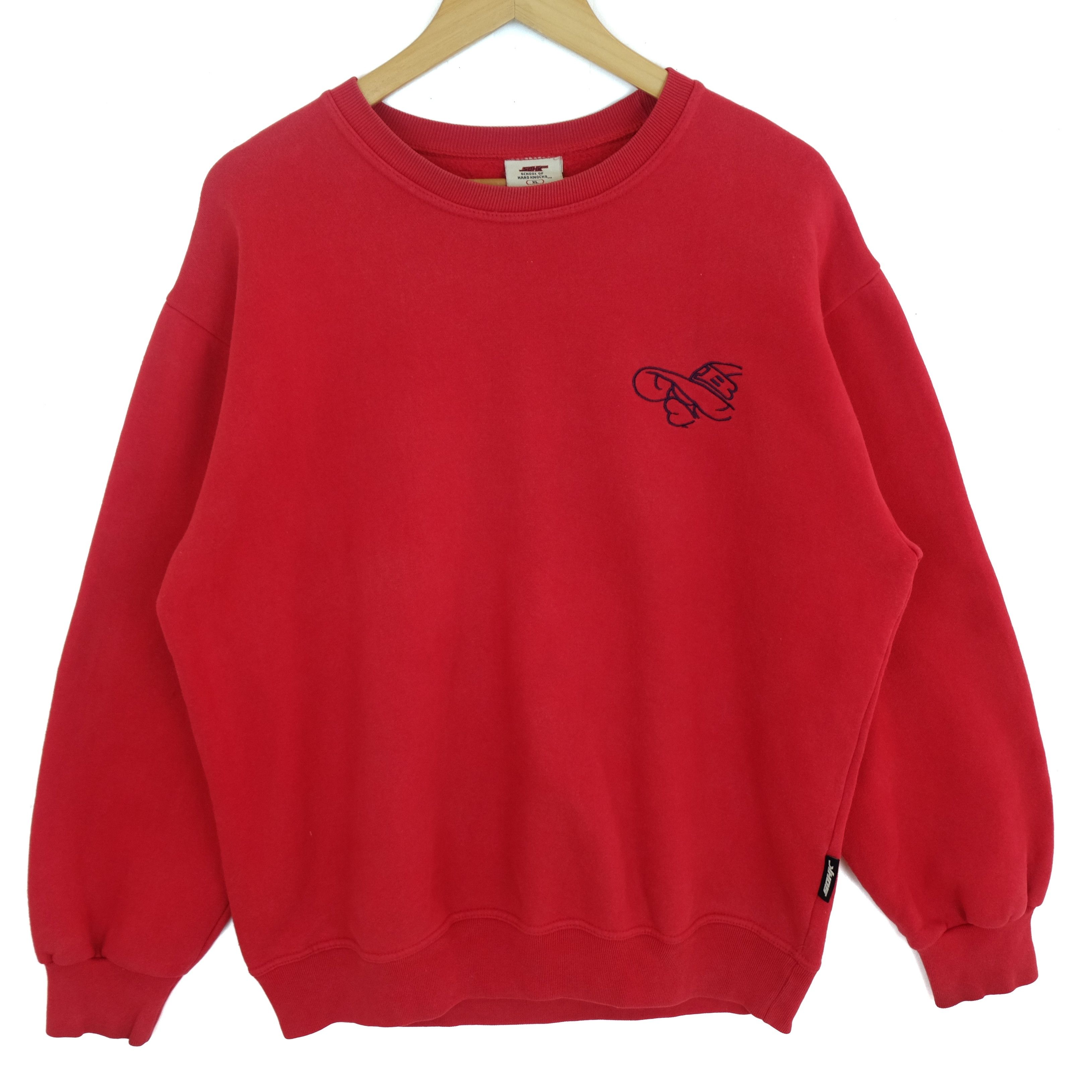 Japanese Brand SCHOOL OF HARD KNOCKS SOHK Big Logo Sweatshirt Size US XL / EU 56 / 4 - 5 Thumbnail