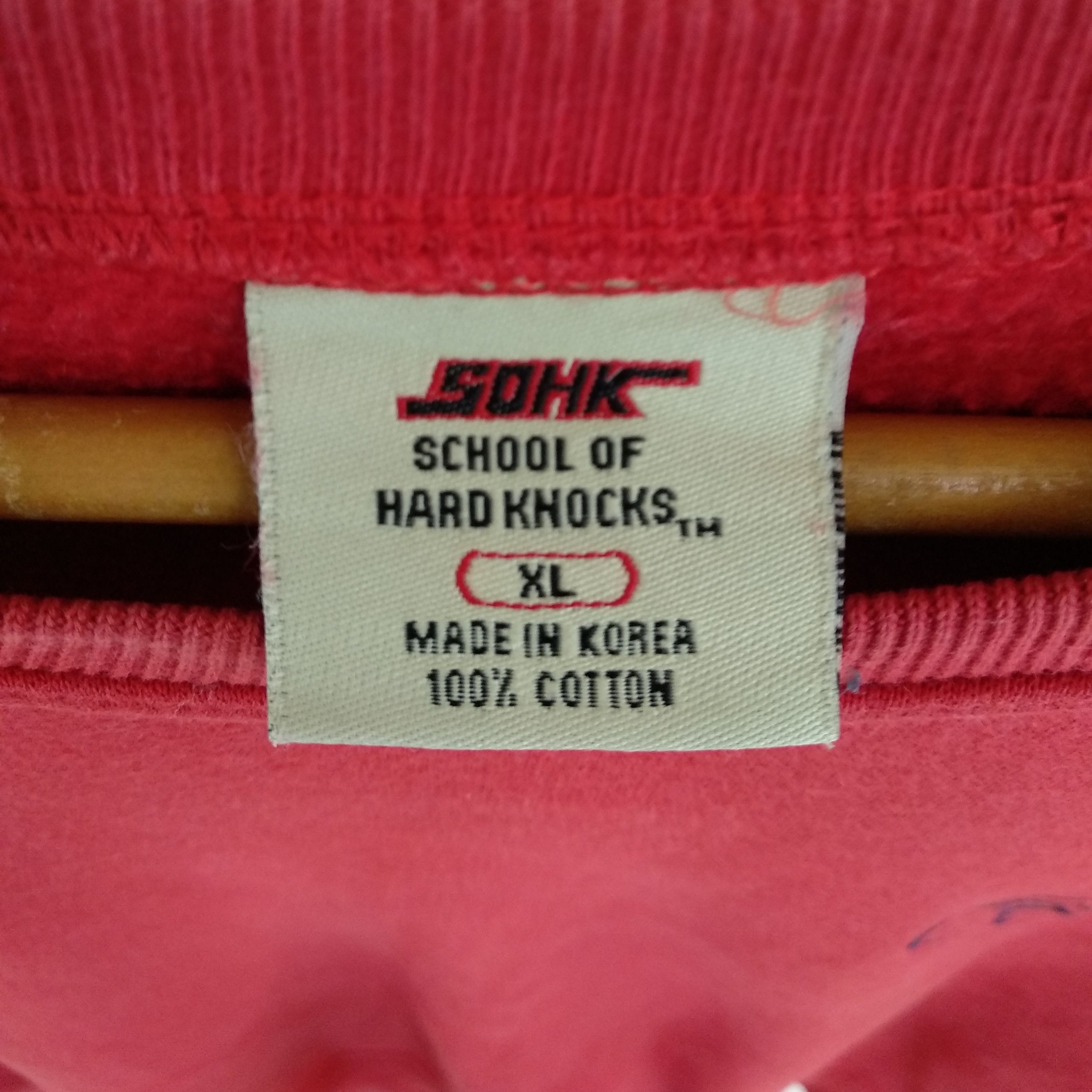 Japanese Brand SCHOOL OF HARD KNOCKS SOHK Big Logo Sweatshirt Size US XL / EU 56 / 4 - 8 Thumbnail
