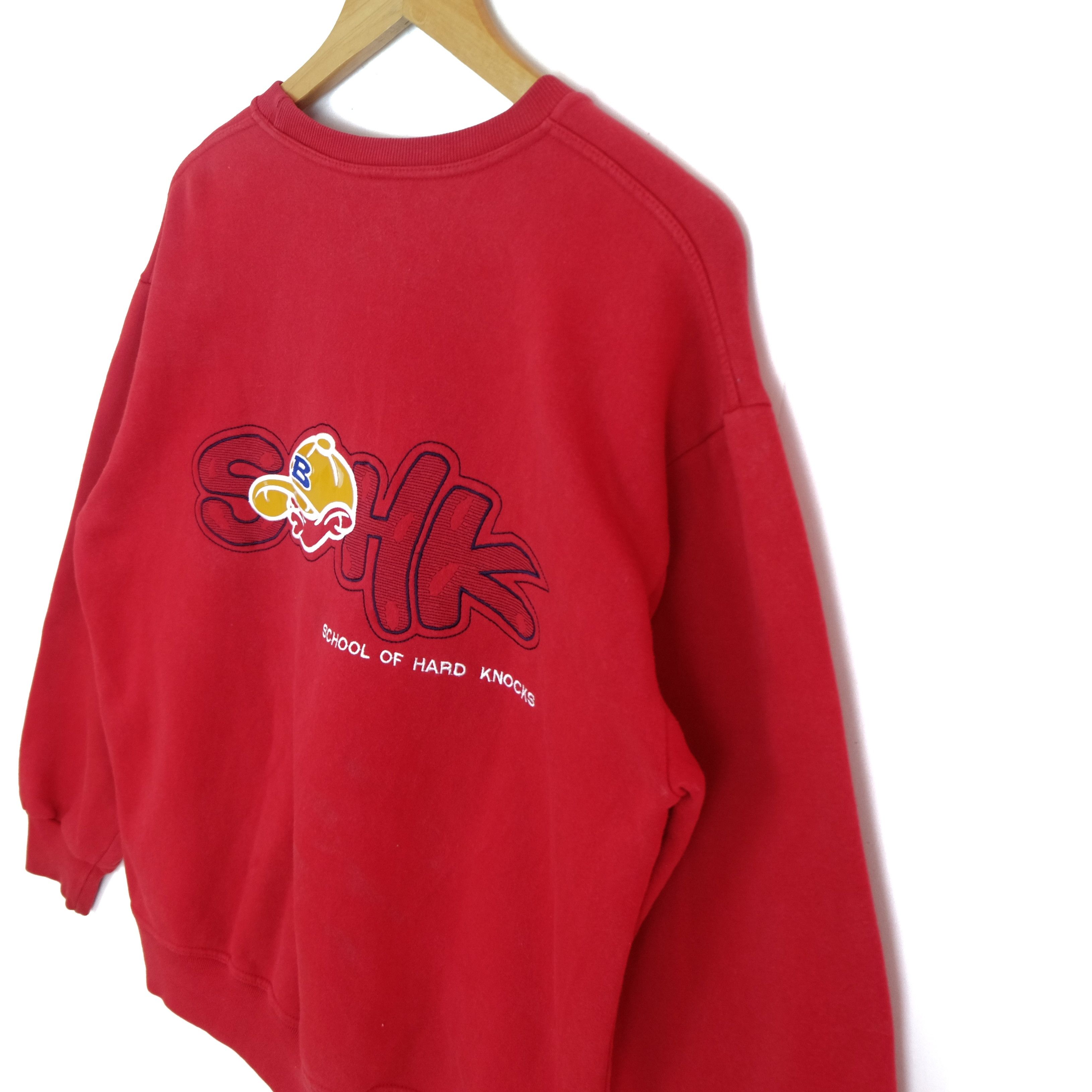 Japanese Brand SCHOOL OF HARD KNOCKS SOHK Big Logo Sweatshirt Size US XL / EU 56 / 4 - 4 Thumbnail