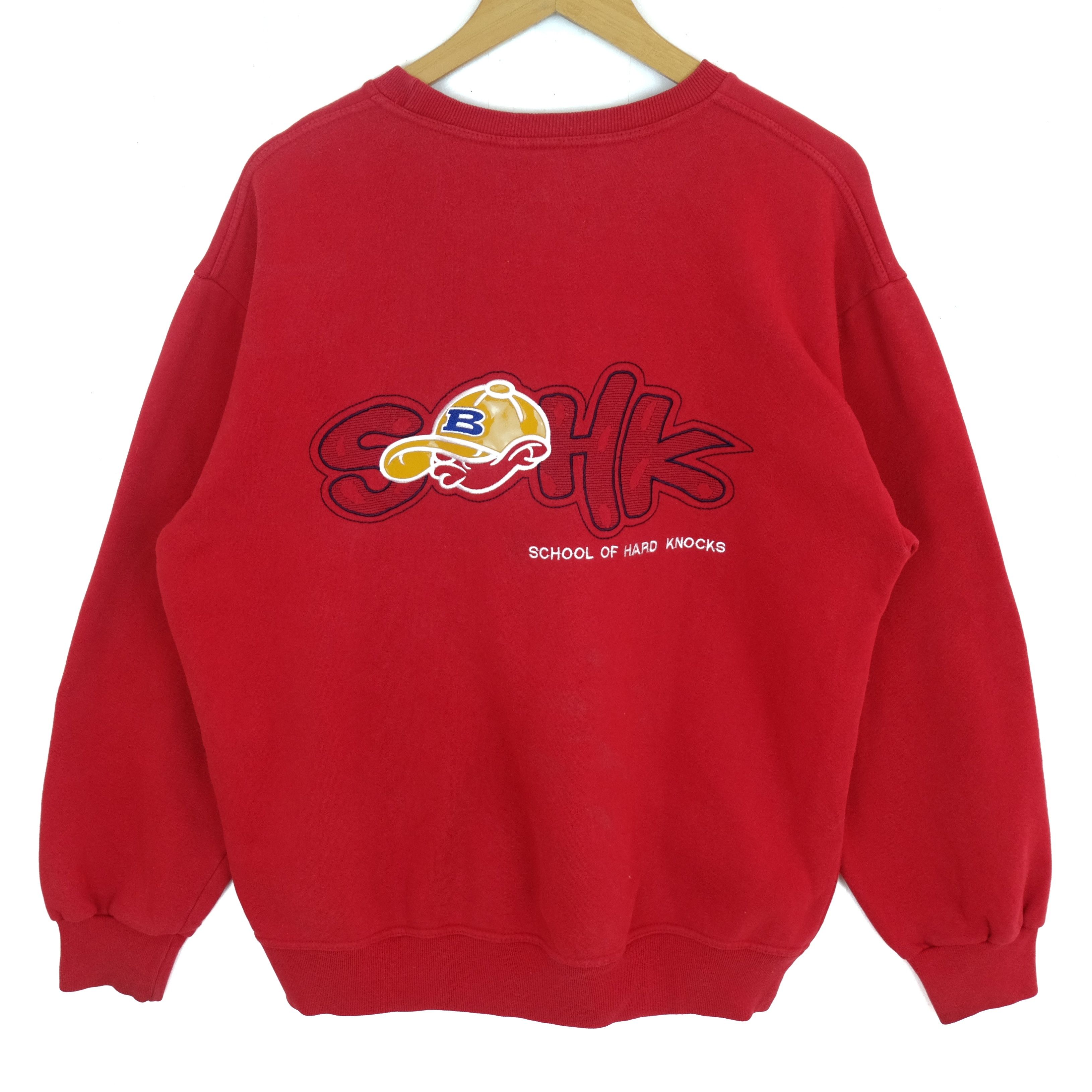 Japanese Brand SCHOOL OF HARD KNOCKS SOHK Big Logo Sweatshirt Size US XL / EU 56 / 4 - 2 Thumbnail