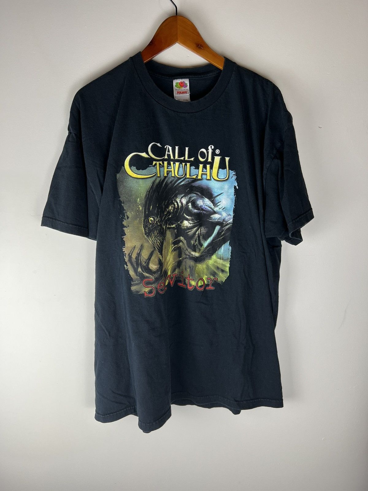 Vintage Vintage call of Cthulhu servitor trading card game tee Size US XXL / EU 58 / 5 - 1 Thumbnail