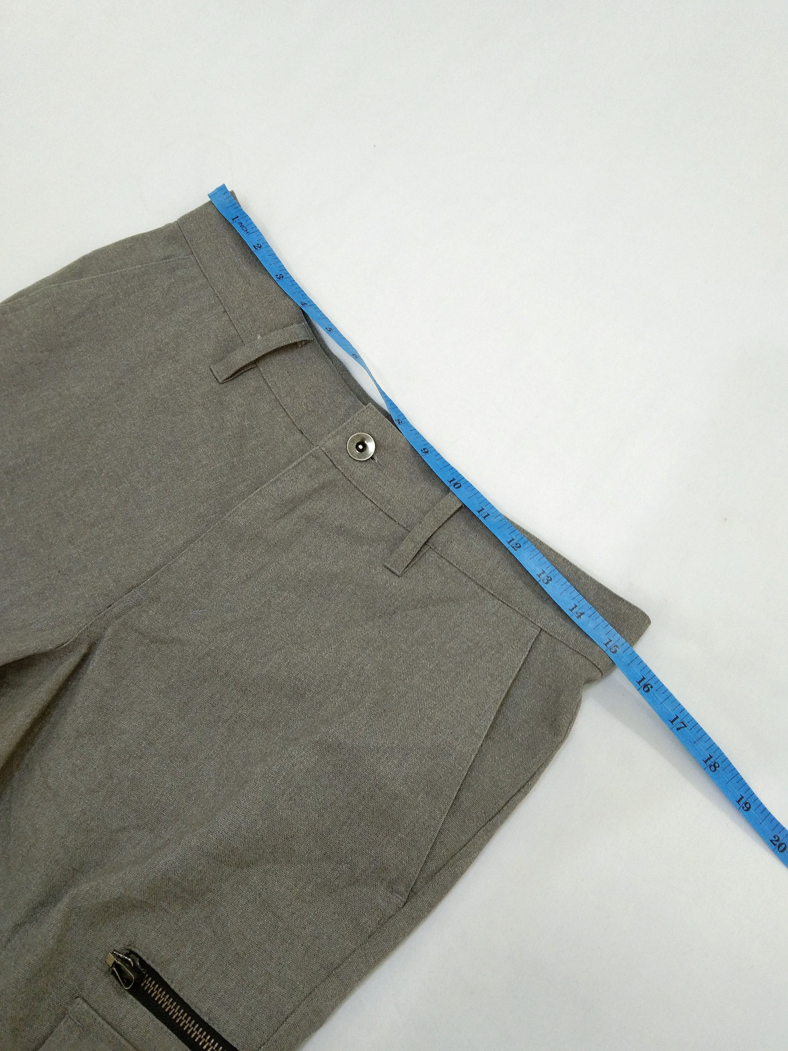 Japanese Brand Shellac x Semantic Design Grey Japanese Cargo Pants 29x27 Size US 29 - 5 Thumbnail