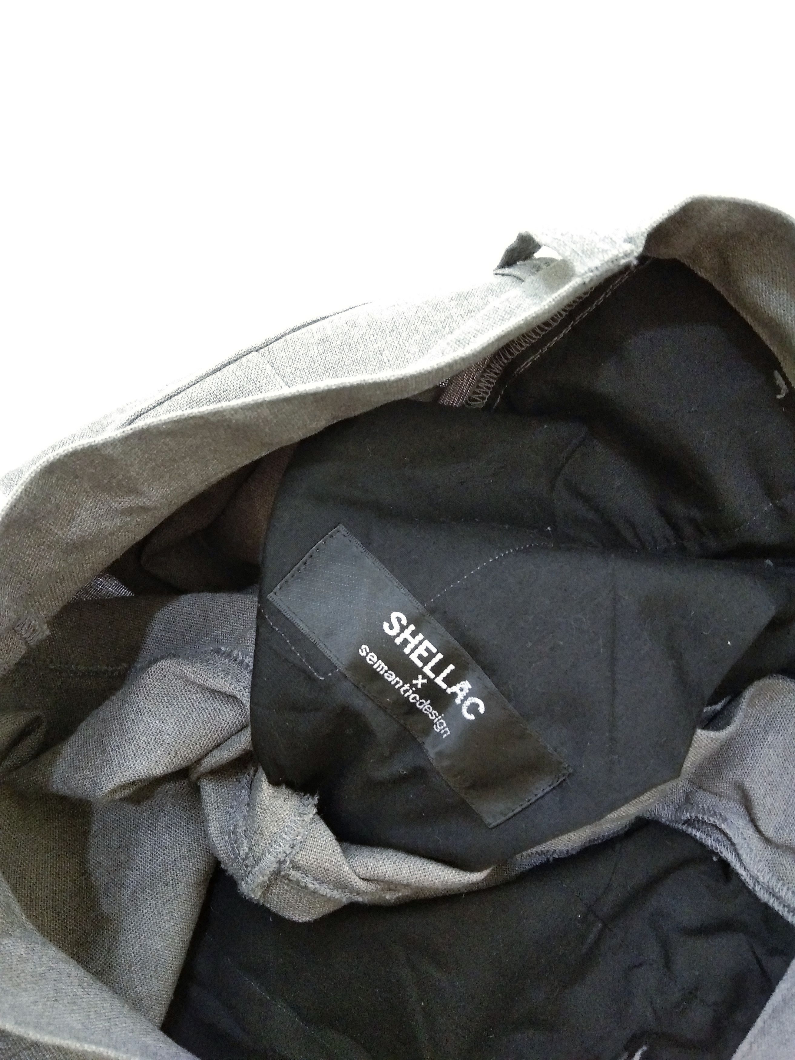 Japanese Brand Shellac x Semantic Design Grey Japanese Cargo Pants 29x27 Size US 29 - 6 Thumbnail