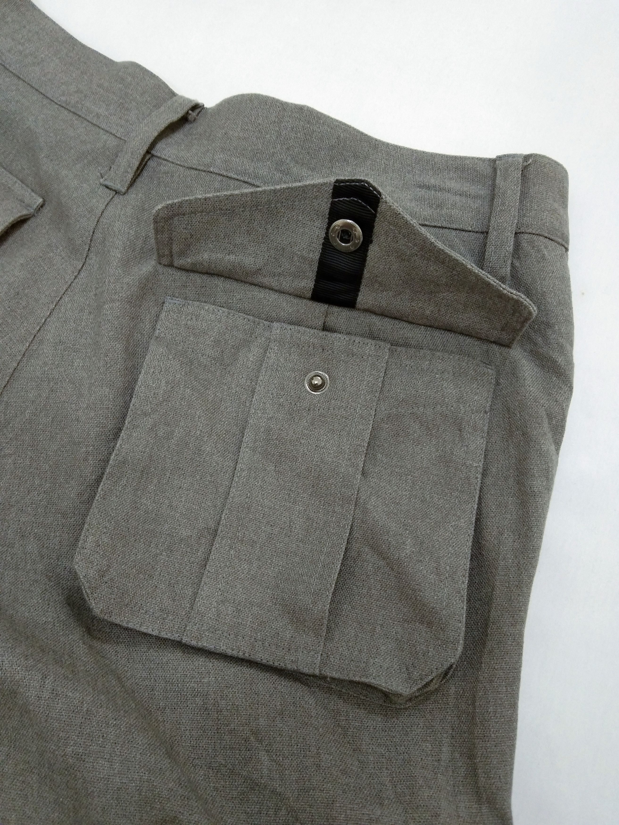 Japanese Brand Shellac x Semantic Design Grey Japanese Cargo Pants 29x27 Size US 29 - 4 Thumbnail