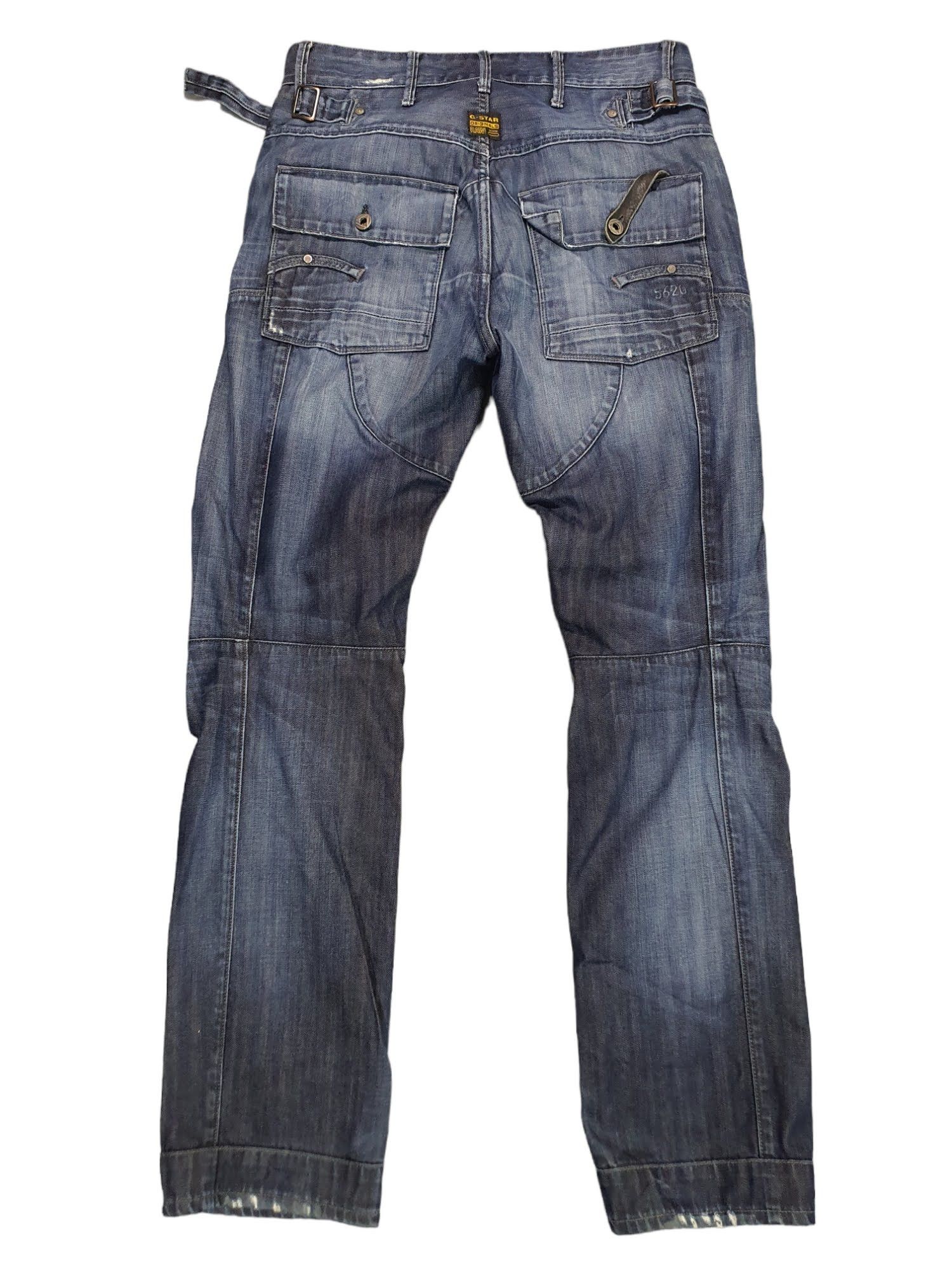 G-Star Constructed Front Pocket Blue Denim Cargo Jeans Size W31L34 Size US 31 - 2 Thumbnail