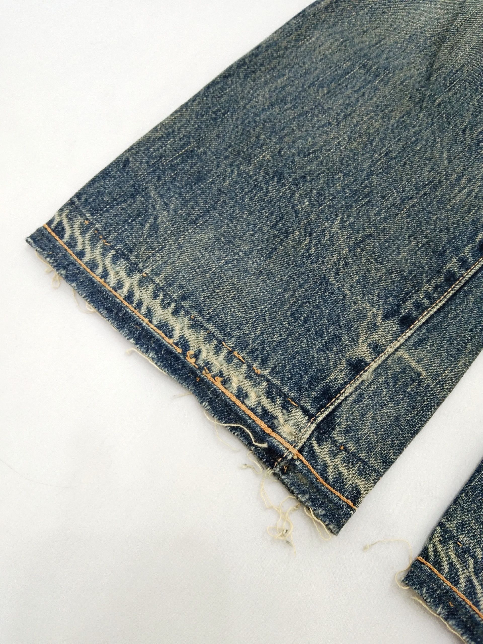 Japanese Brand Vintage Distressed Rusty Wash Omnigod Selvedge Redline Jeans Size US 30 / EU 46 - 7 Thumbnail