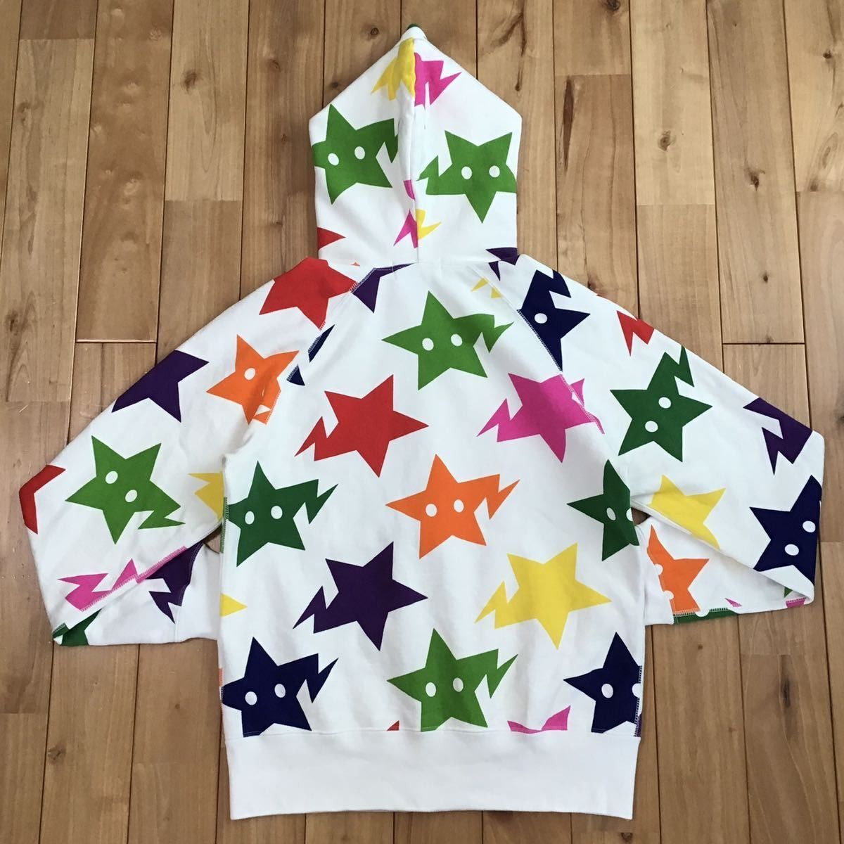 Bape BAPE Sta full zip hoodie multi color a bathing ape star NIGO Size US S / EU 44-46 / 1 - 2 Thumbnail