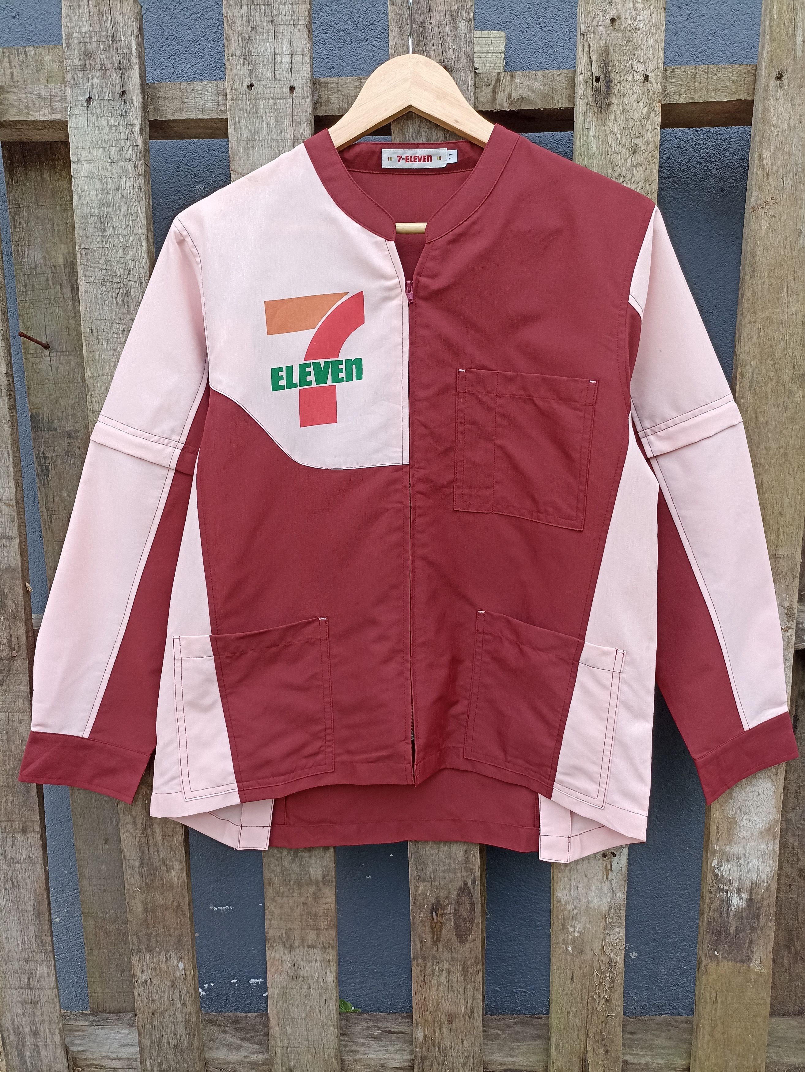 Vintage 7 Eleven Work Shirt Jacket Zipper Sleeve