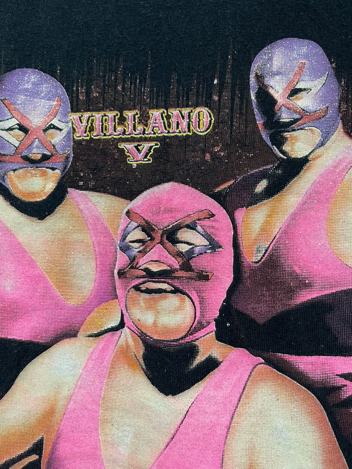 Rap Tees × Vintage × WCW/nWo Vintage 90s Wrestling Leyendas Lucha Libre T shirt Size US XL / EU 56 / 4 - 3 Thumbnail