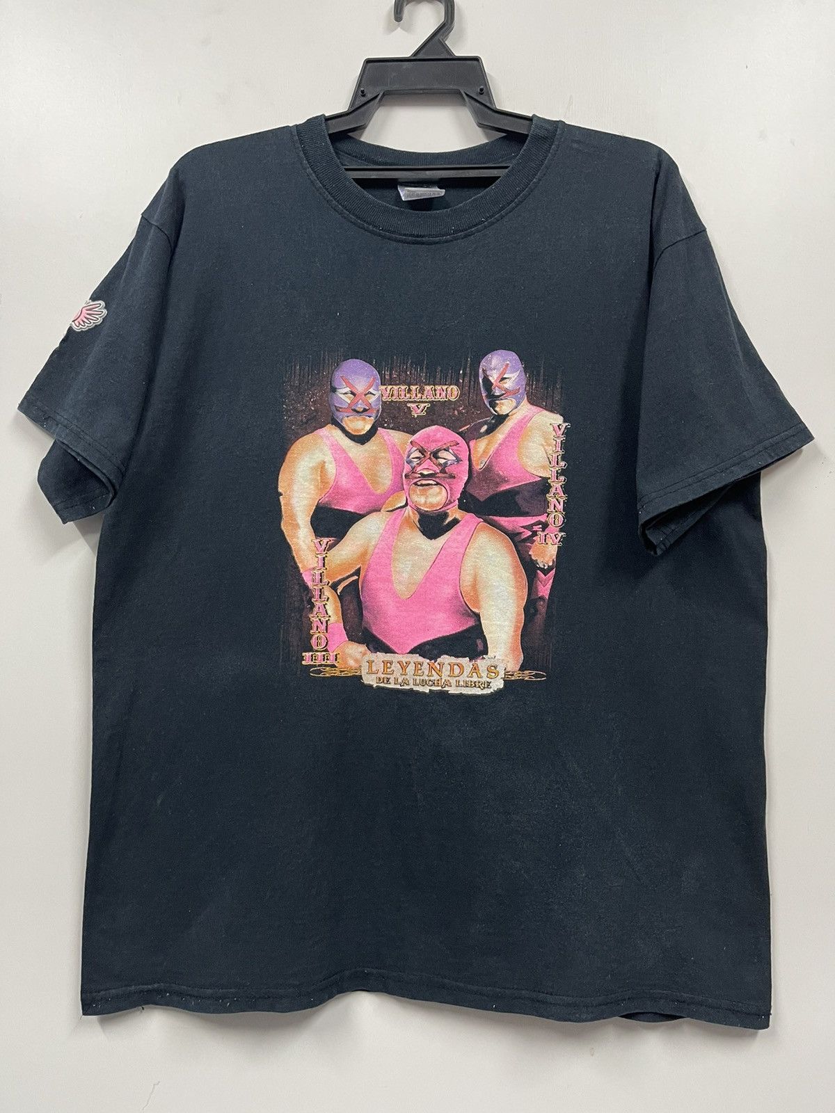 Rap Tees × Vintage × WCW/nWo Vintage 90s Wrestling Leyendas Lucha Libre T shirt Size US XL / EU 56 / 4 - 1 Thumbnail