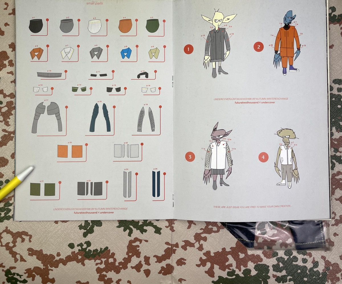 Undercover AW 98 "Exchange" Runway Book, Stickers & more Size ONE SIZE - 12 Thumbnail