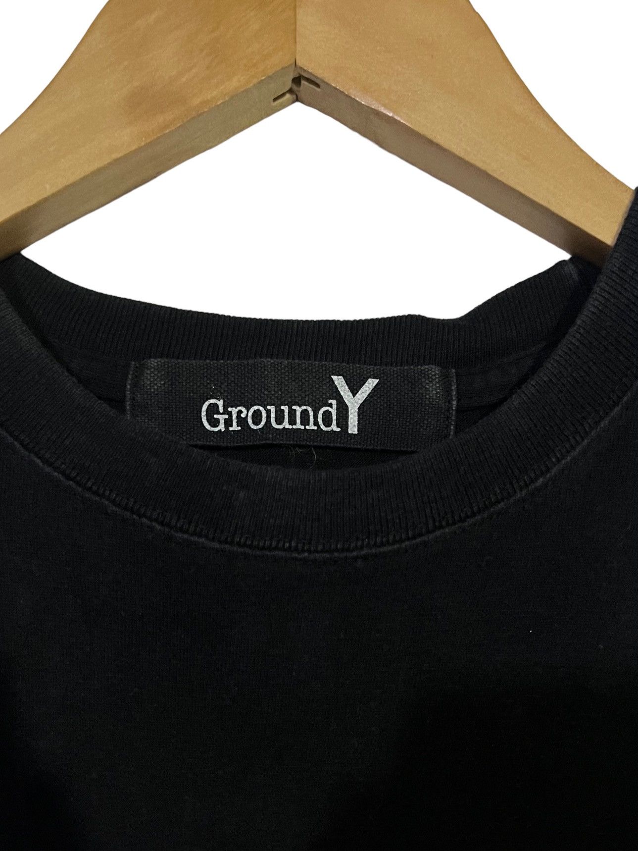 Ground Y × Hedi Slimane × Yohji Yamamoto VINTAGE YOHJI YAMAMOTO UP SIDE DOWN BIG SPELLOUT LONG SLEEVE Size US M / EU 48-50 / 2 - 6 Thumbnail