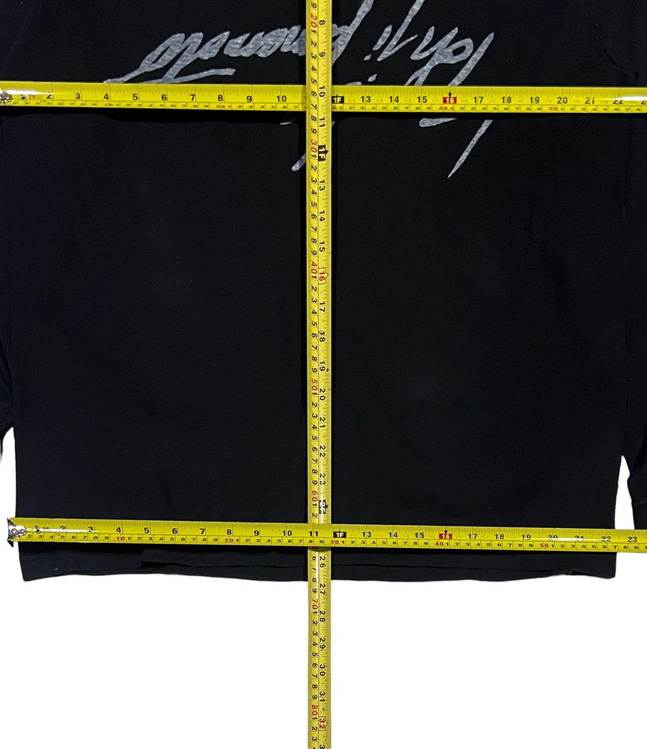 Ground Y × Hedi Slimane × Yohji Yamamoto VINTAGE YOHJI YAMAMOTO UP SIDE DOWN BIG SPELLOUT LONG SLEEVE Size US M / EU 48-50 / 2 - 11 Thumbnail