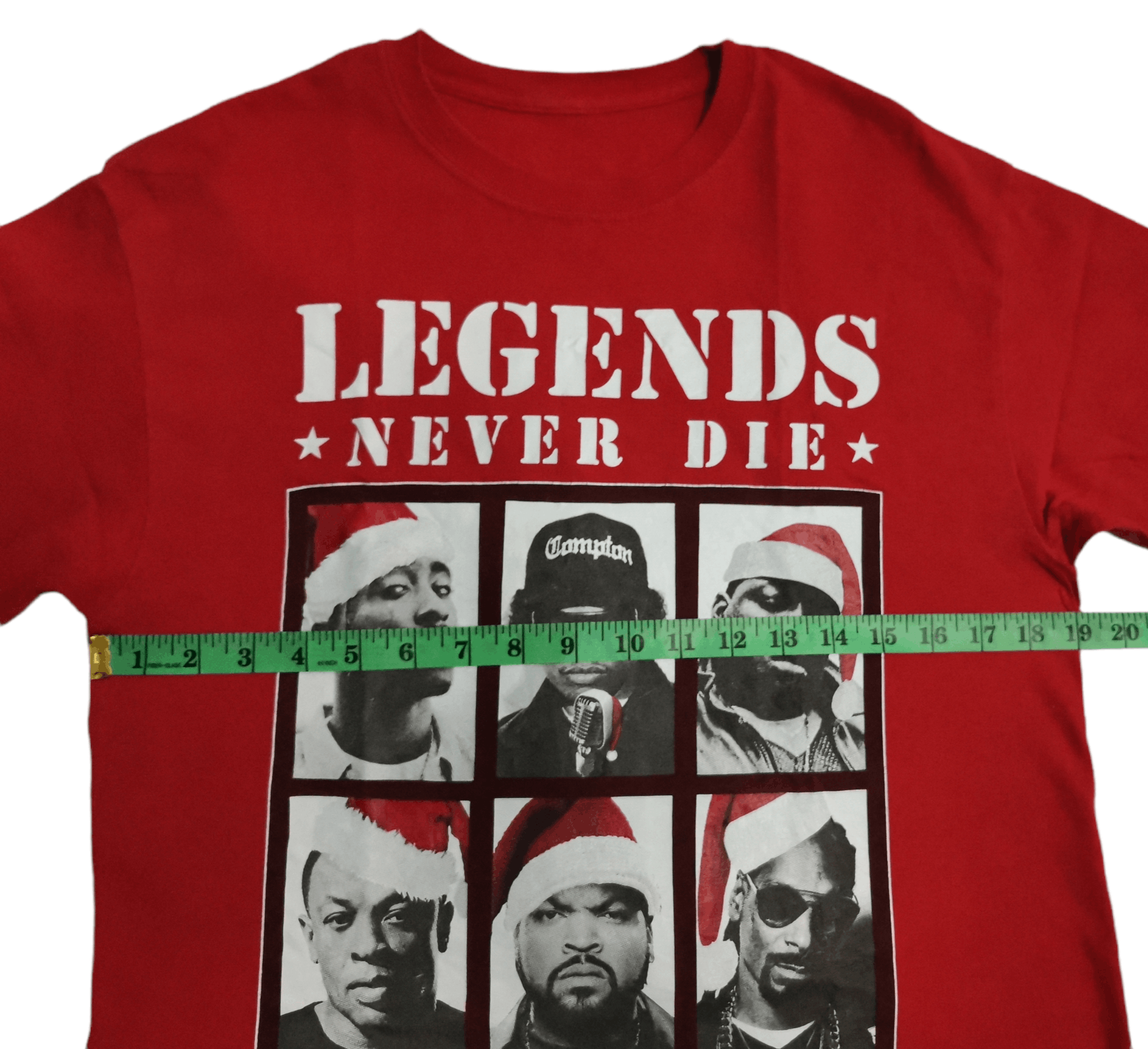 Band Tees Legends Never Dies Rap Tees Tupac Eminem Snoop dog Ice cube Size US M / EU 48-50 / 2 - 4 Thumbnail
