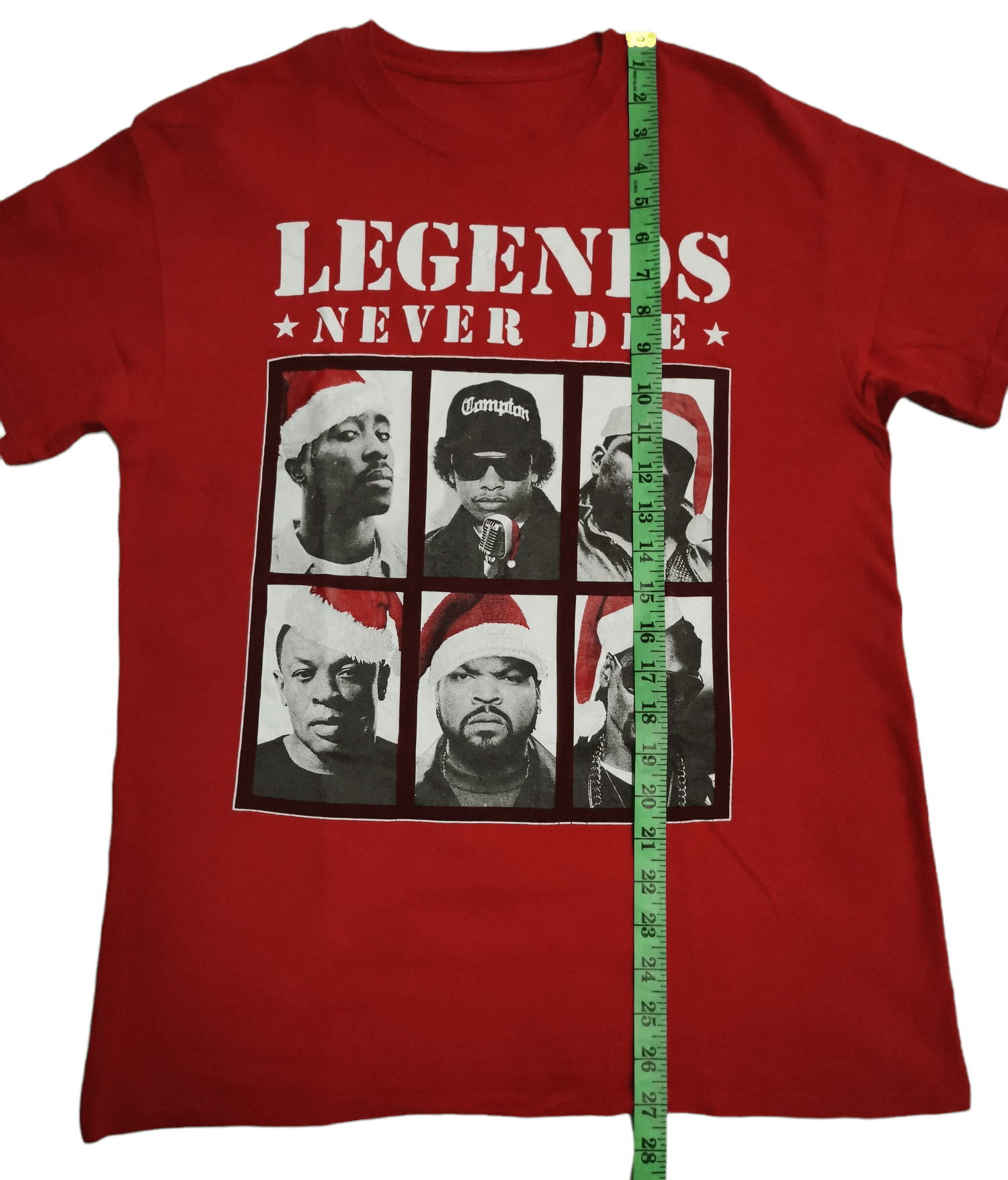 Band Tees Legends Never Dies Rap Tees Tupac Eminem Snoop dog Ice cube Size US M / EU 48-50 / 2 - 5 Thumbnail