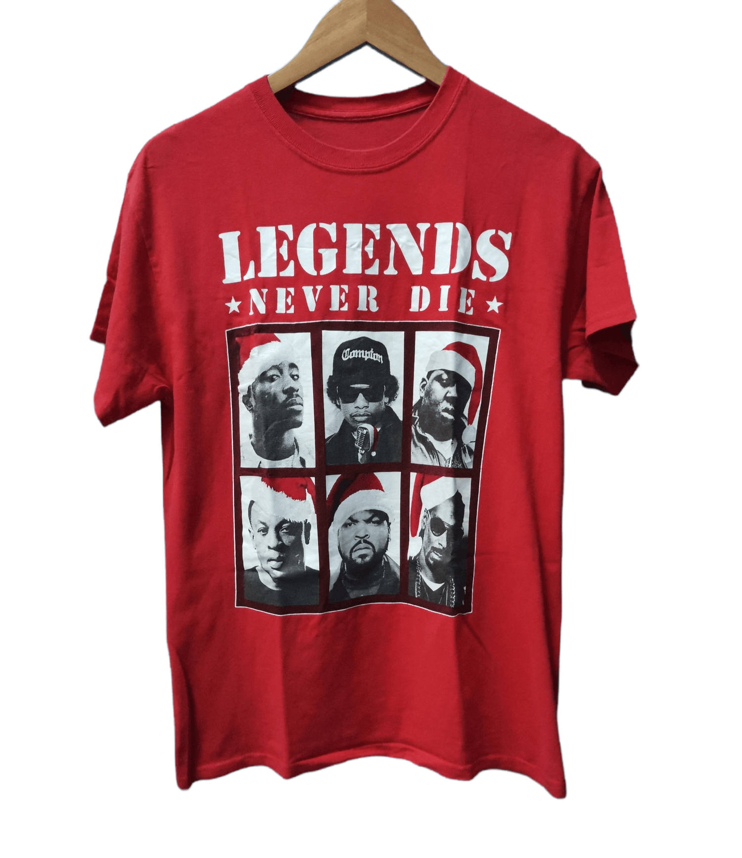 Band Tees Legends Never Dies Rap Tees Tupac Eminem Snoop dog Ice cube Size US M / EU 48-50 / 2 - 2 Thumbnail