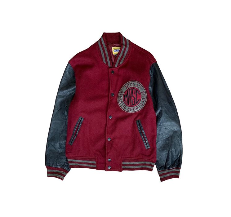 Archival Clothing Rare Vintage Miclad Varsity Jacket Leather | Grailed