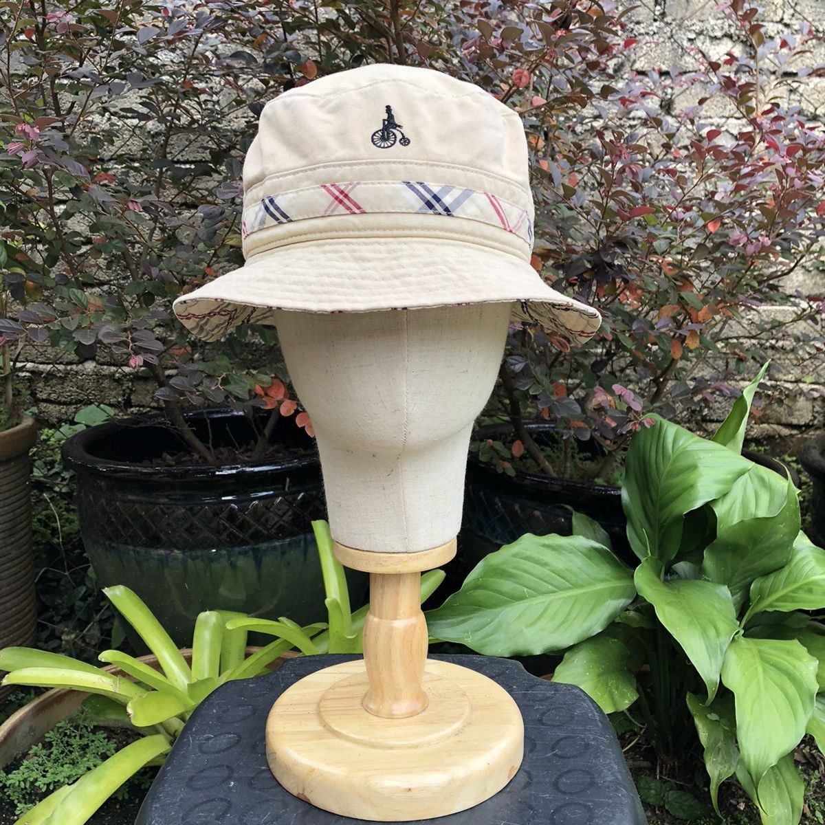 BEANPOLE × Japanese Brand Rare Vintage Bean Pole OG Logo Nova Check Styles Bucket Hat Size ONE SIZE - 1 Thumbnail