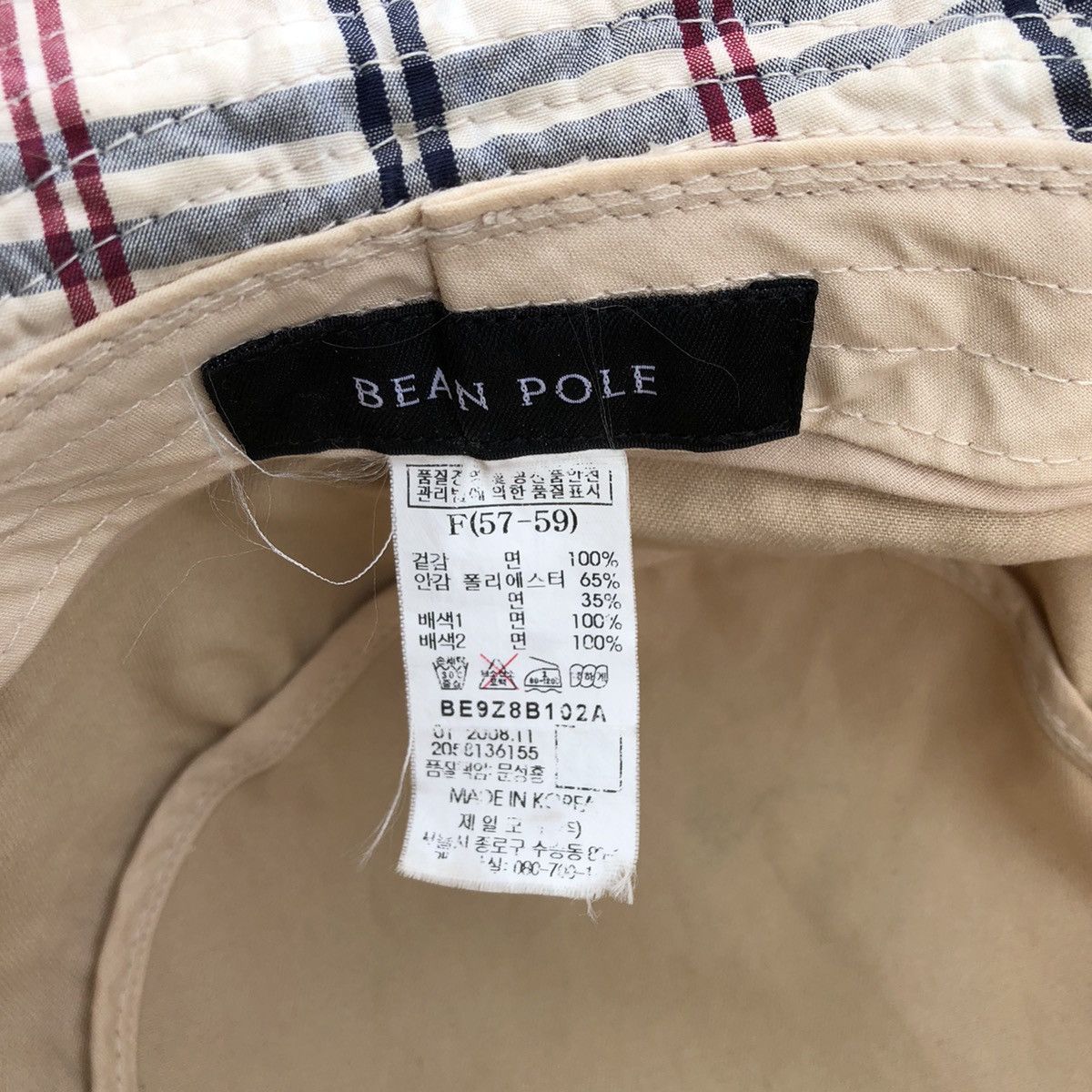 BEANPOLE × Japanese Brand Rare Vintage Bean Pole OG Logo Nova Check Styles Bucket Hat Size ONE SIZE - 9 Thumbnail