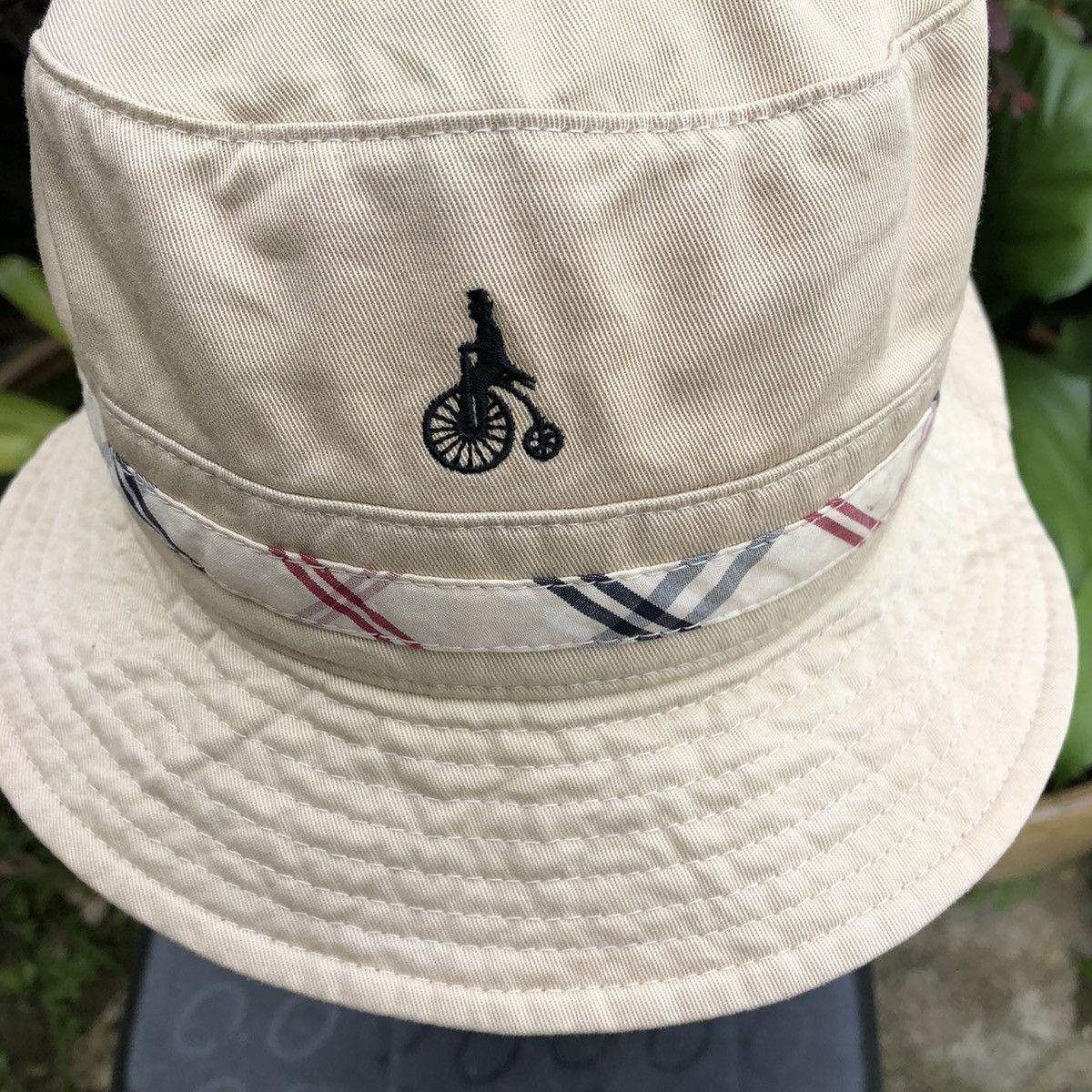 BEANPOLE × Japanese Brand Rare Vintage Bean Pole OG Logo Nova Check Styles Bucket Hat Size ONE SIZE - 7 Thumbnail